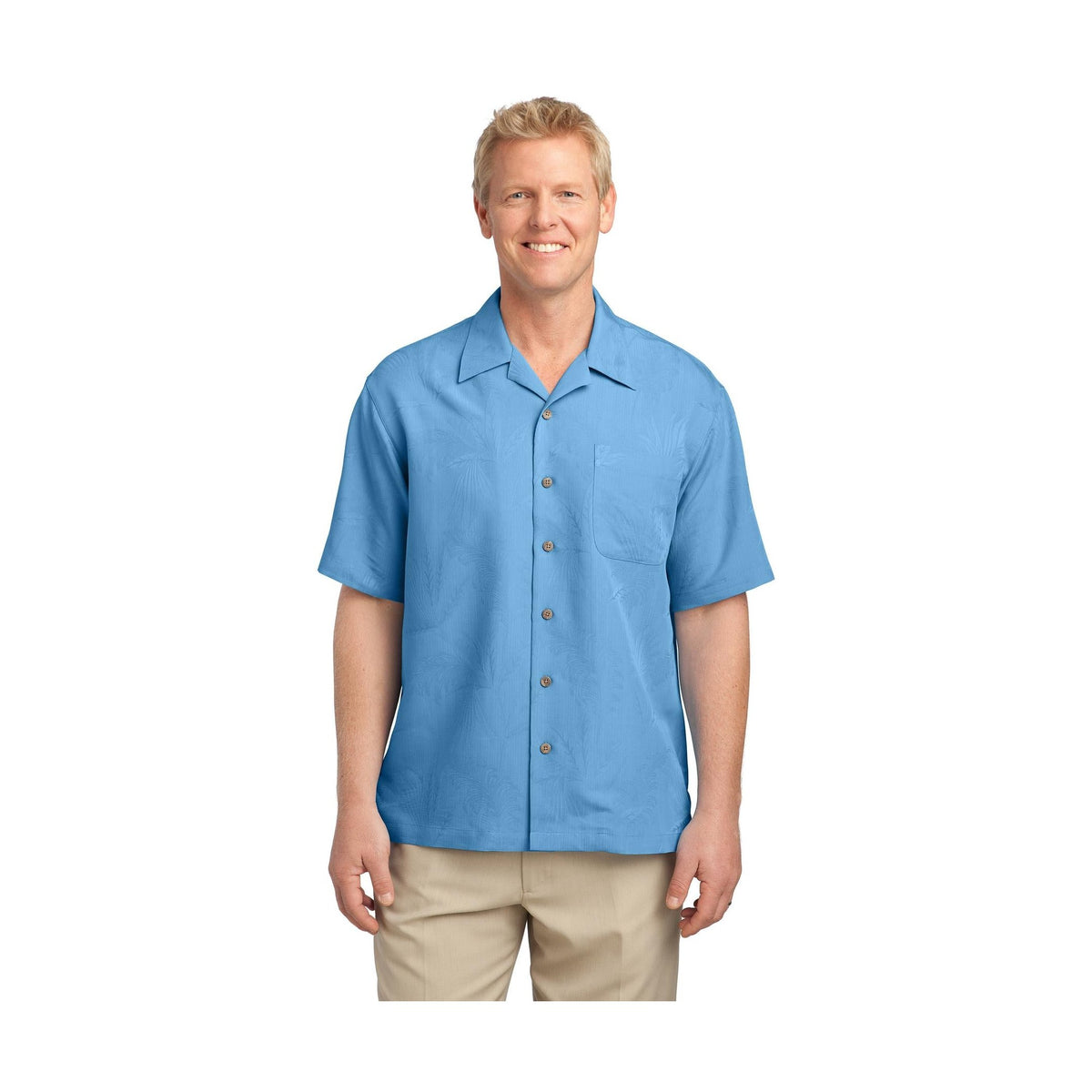 Port Authority Men's Patterned Easy Care Camp Shirt