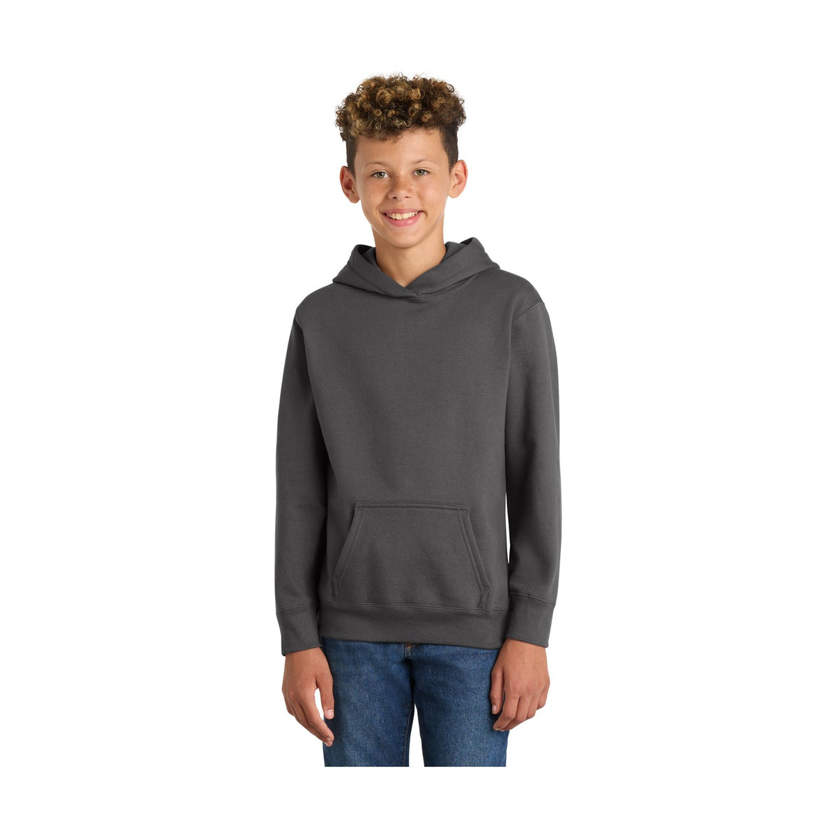 Port & Co Youth Fan Favorite Fleece Pullover Hooded Sweatshirt