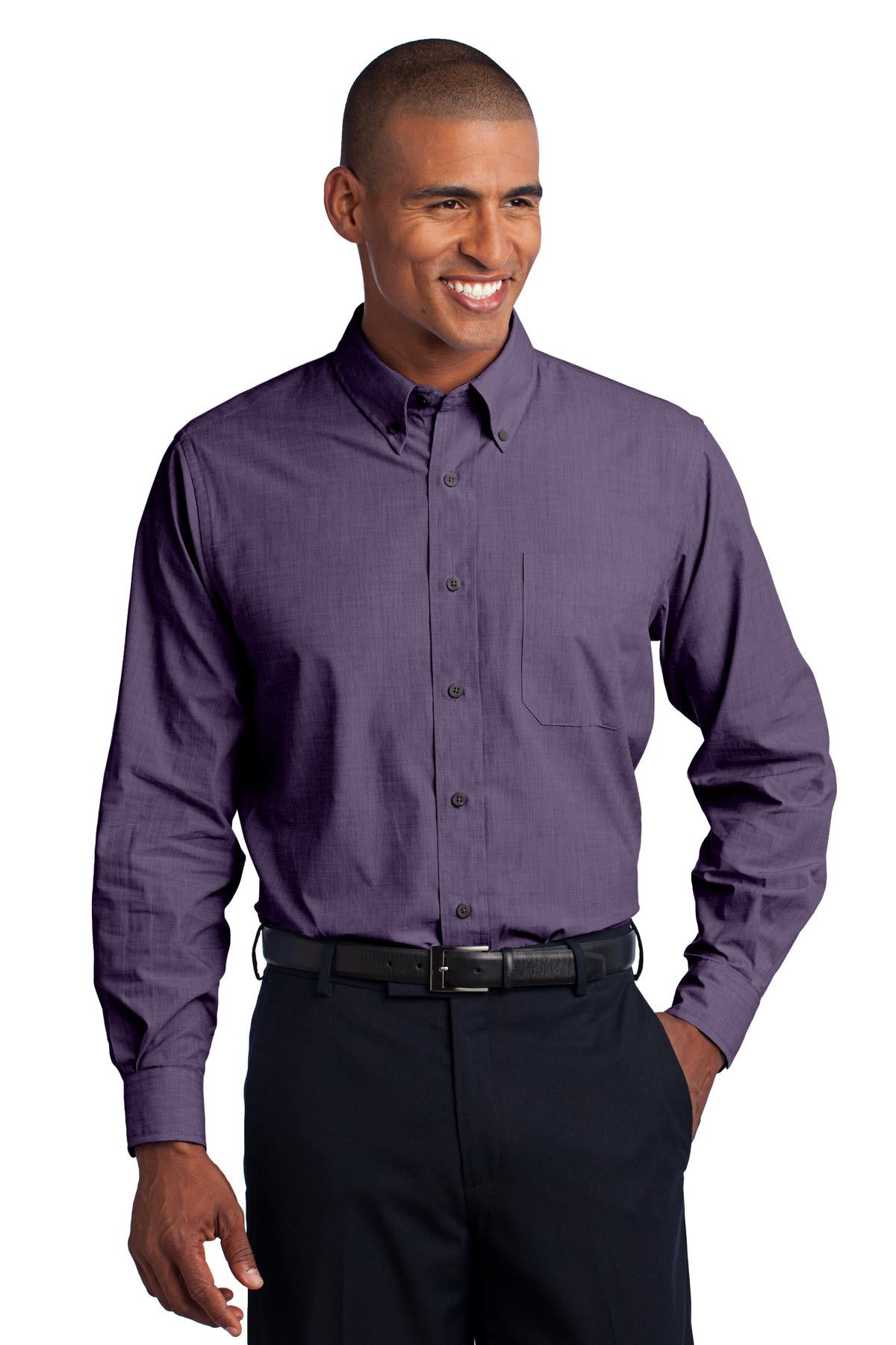 Port Authority Men's Crosshatch Easy Care Shirt