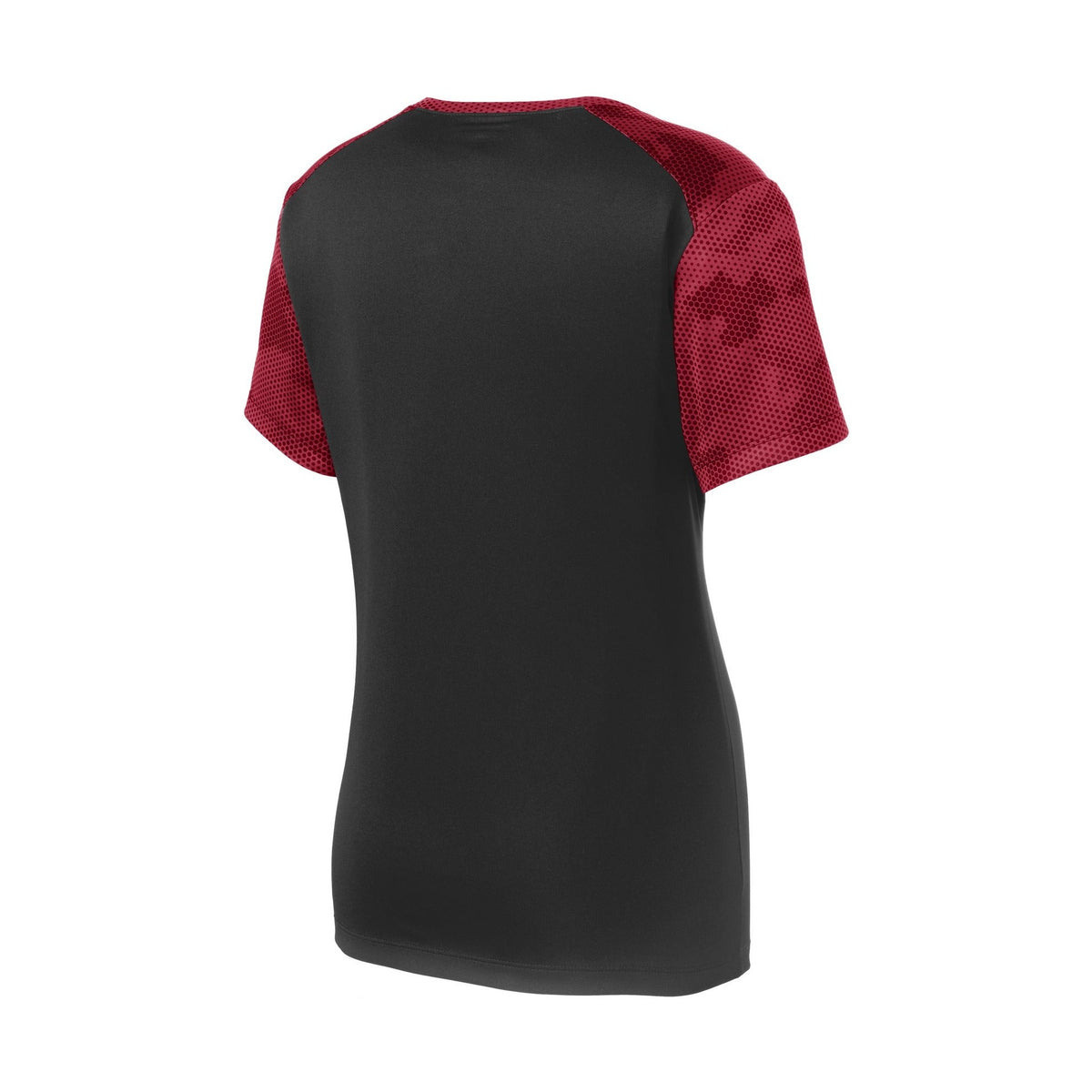 Sport-Tek Women's CamoHex Colorblock V-Neck Tee-4