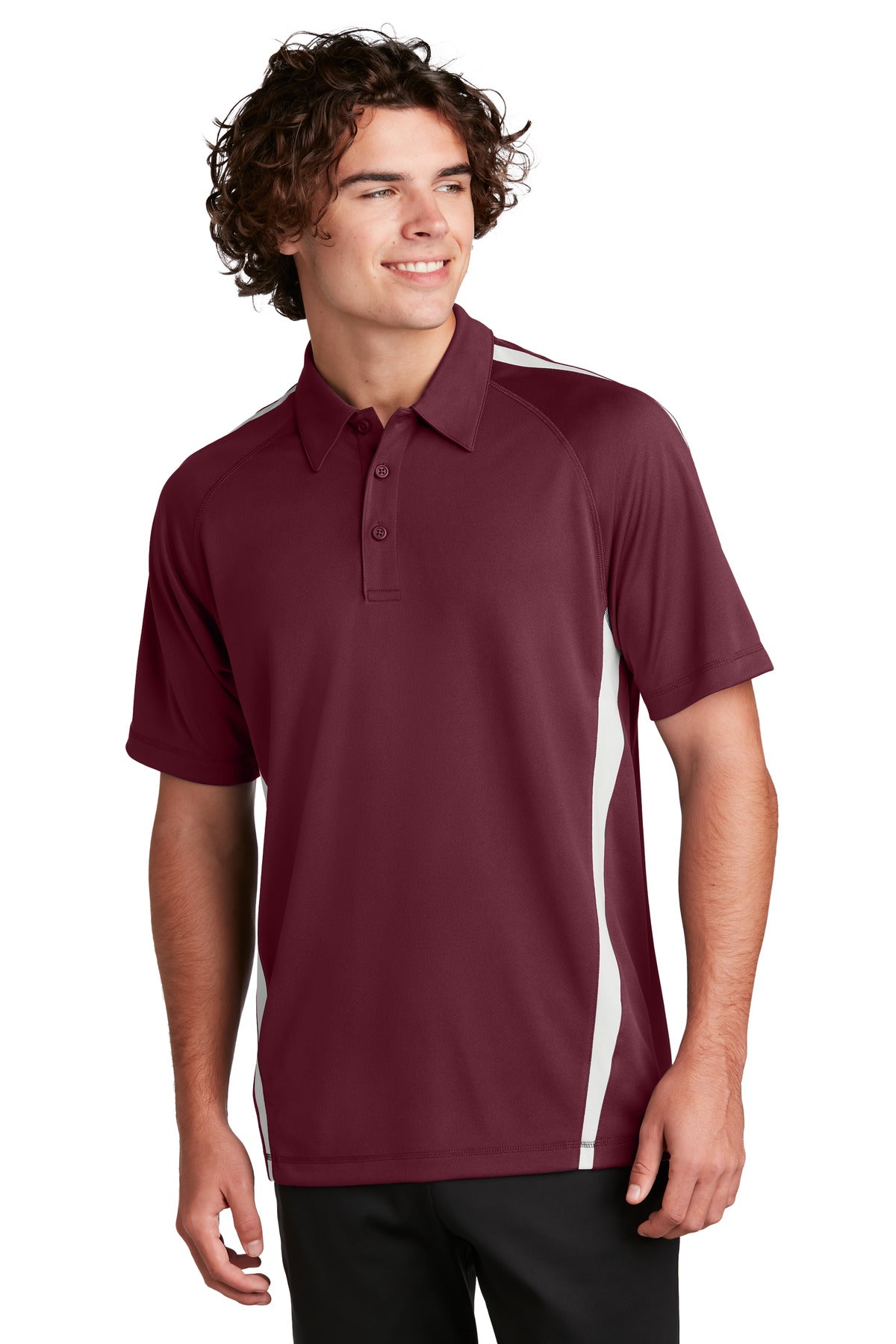 Sport-Tek Men's PosiCharge Micro-Mesh Colorblock Polo