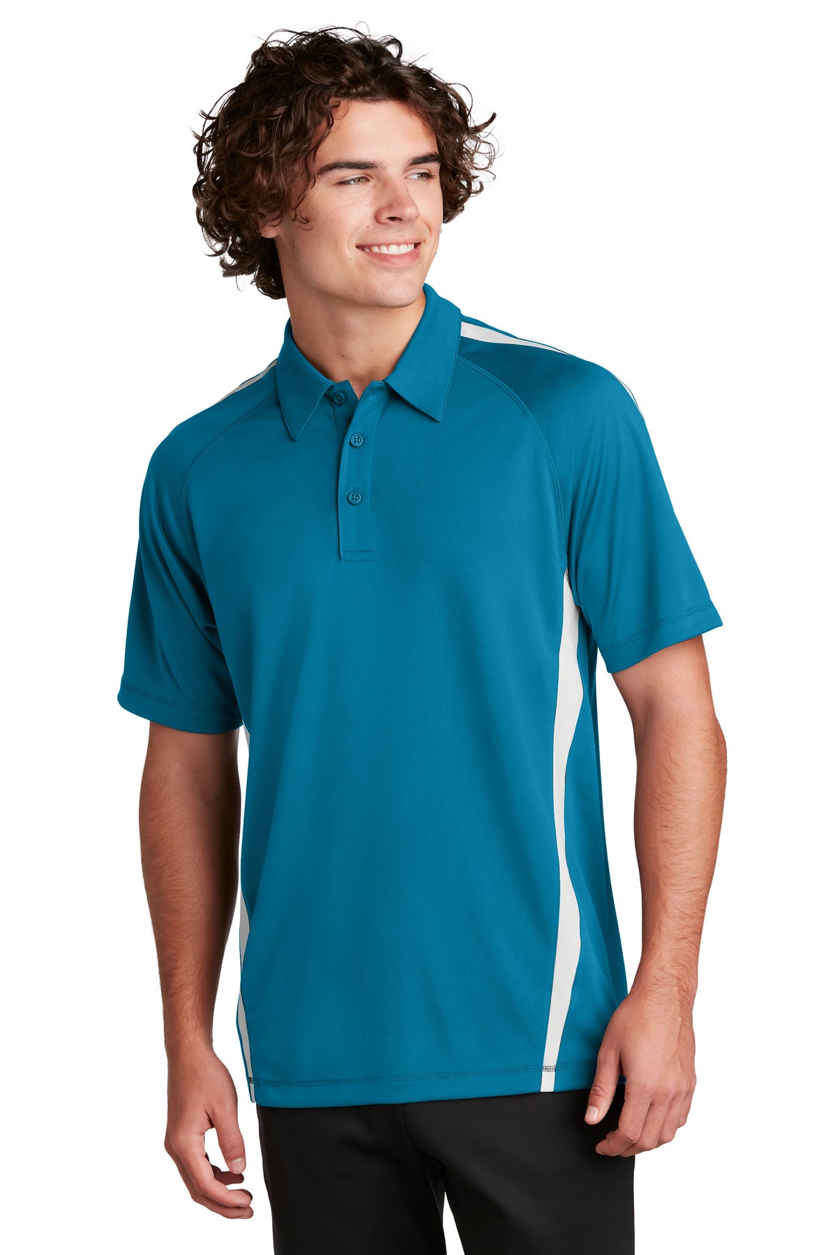 Sport-Tek Men's PosiCharge Micro-Mesh Colorblock Polo