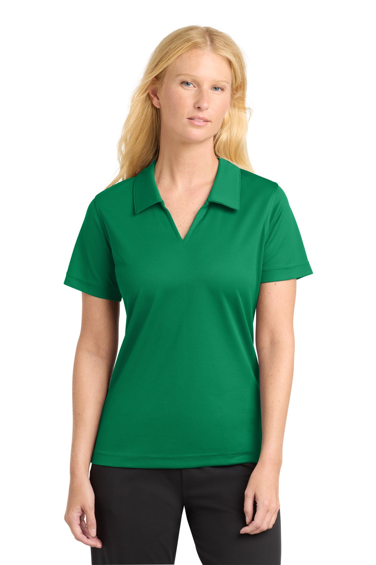 Sport-Tek Women's Dri-Mesh V-Neck Polo