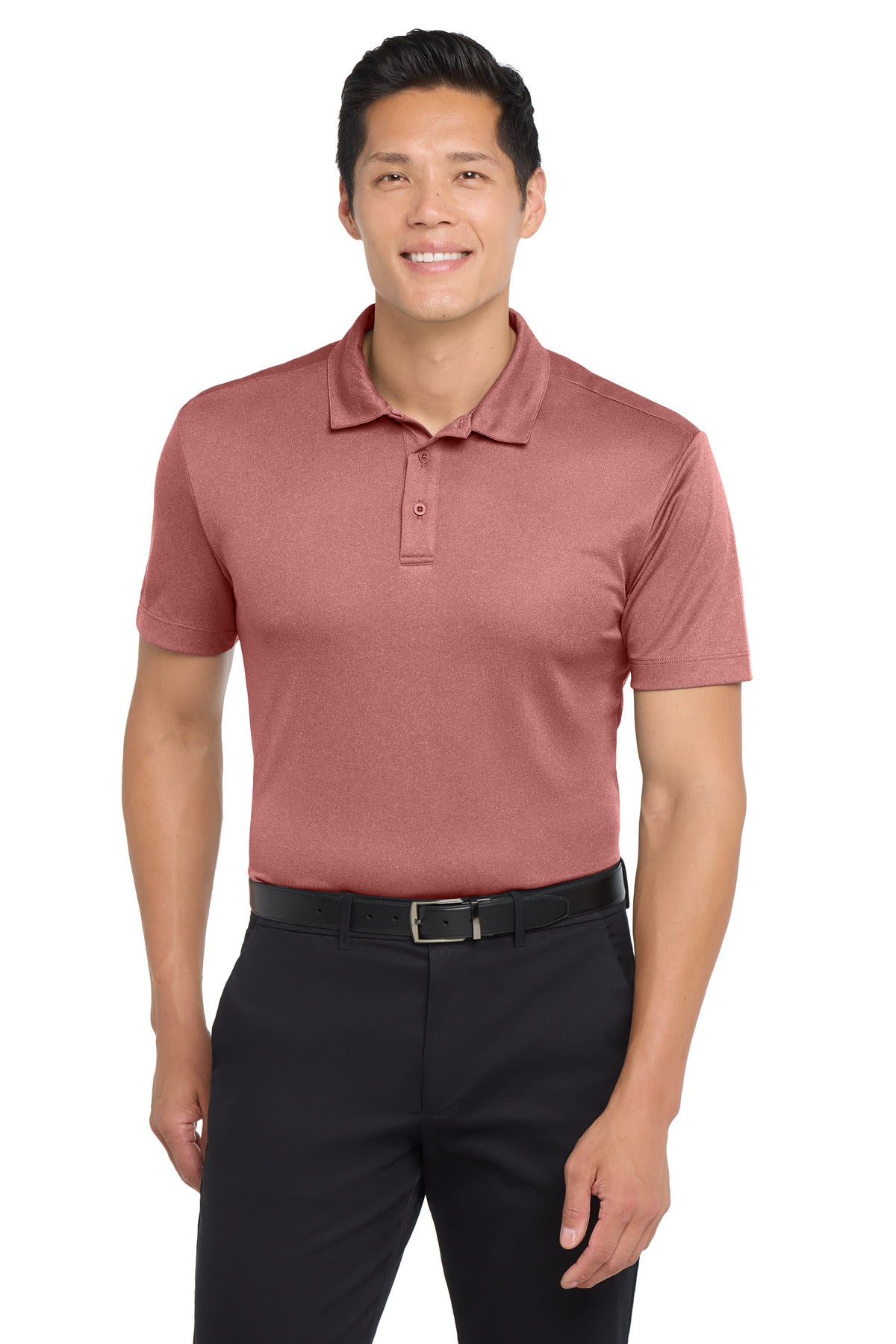 Port Authority Men's Heathered Silk Touch Performance Polo