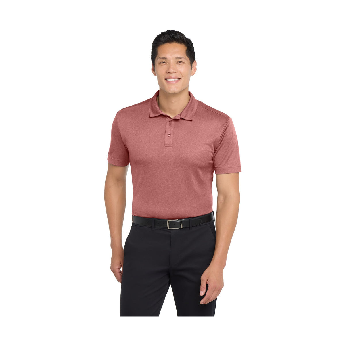 Port Authority Men's Heathered Silk Touch Performance Polo