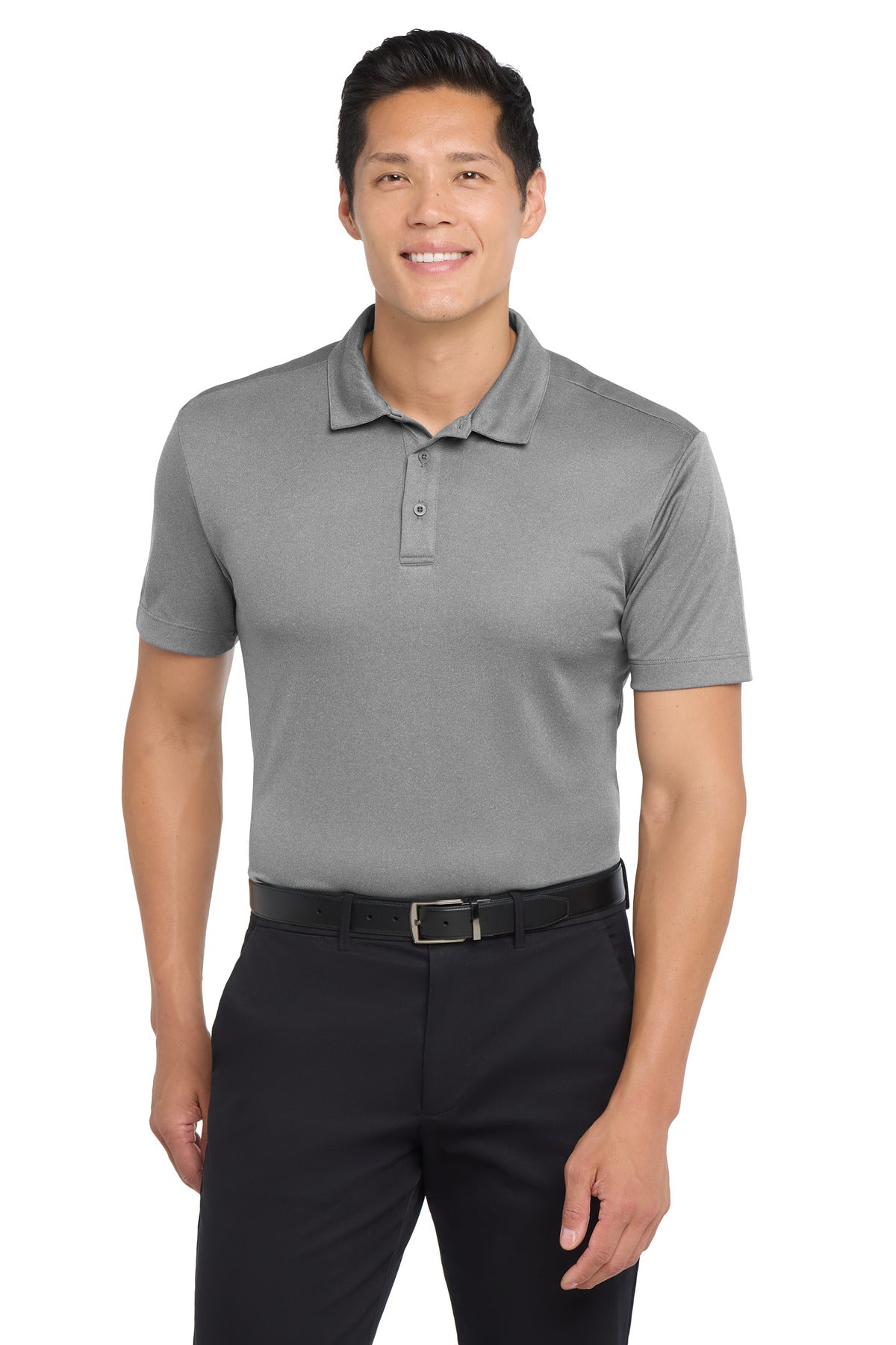 Port Authority Men's Heathered Silk Touch Performance Polo