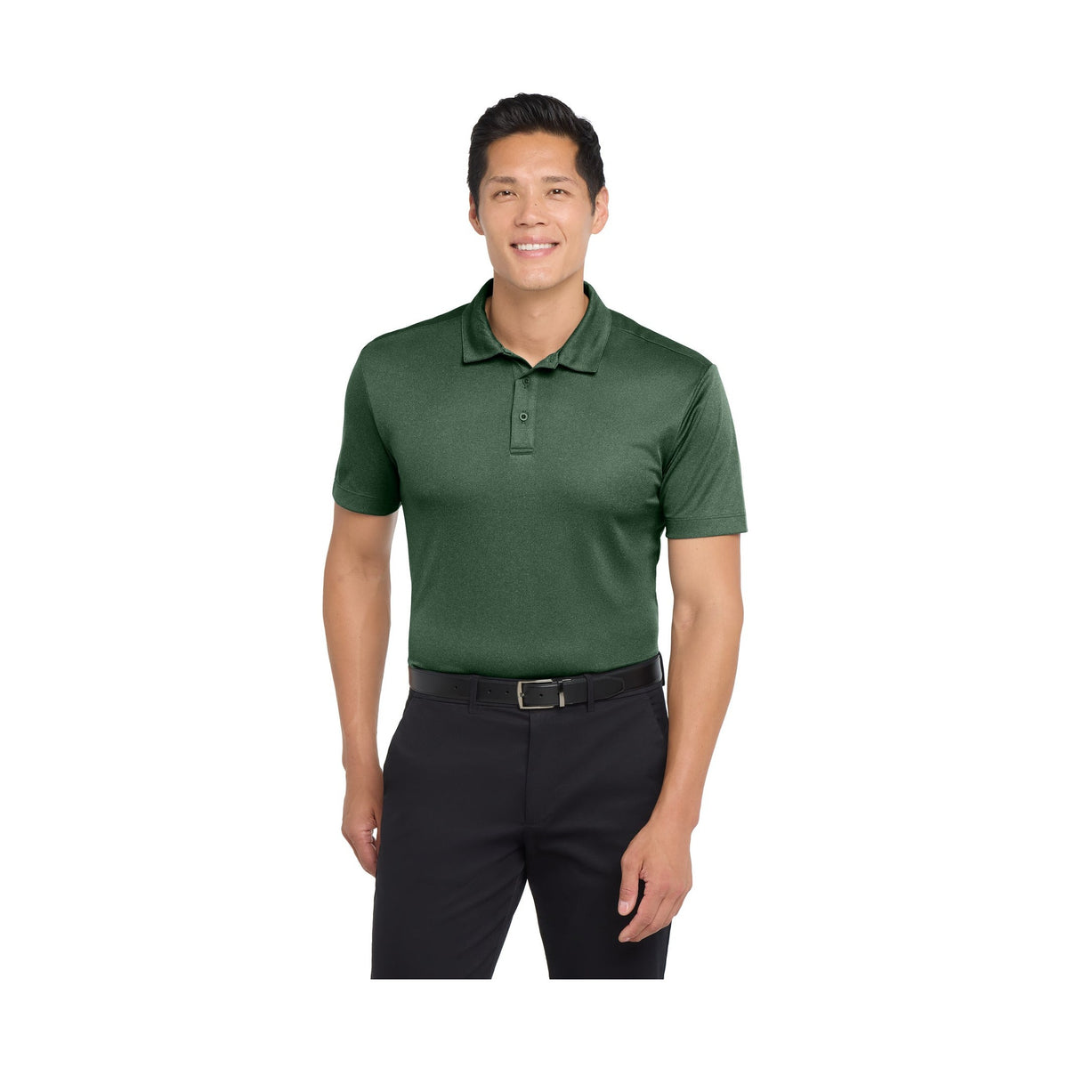 Port Authority Men's Heathered Silk Touch Performance Polo