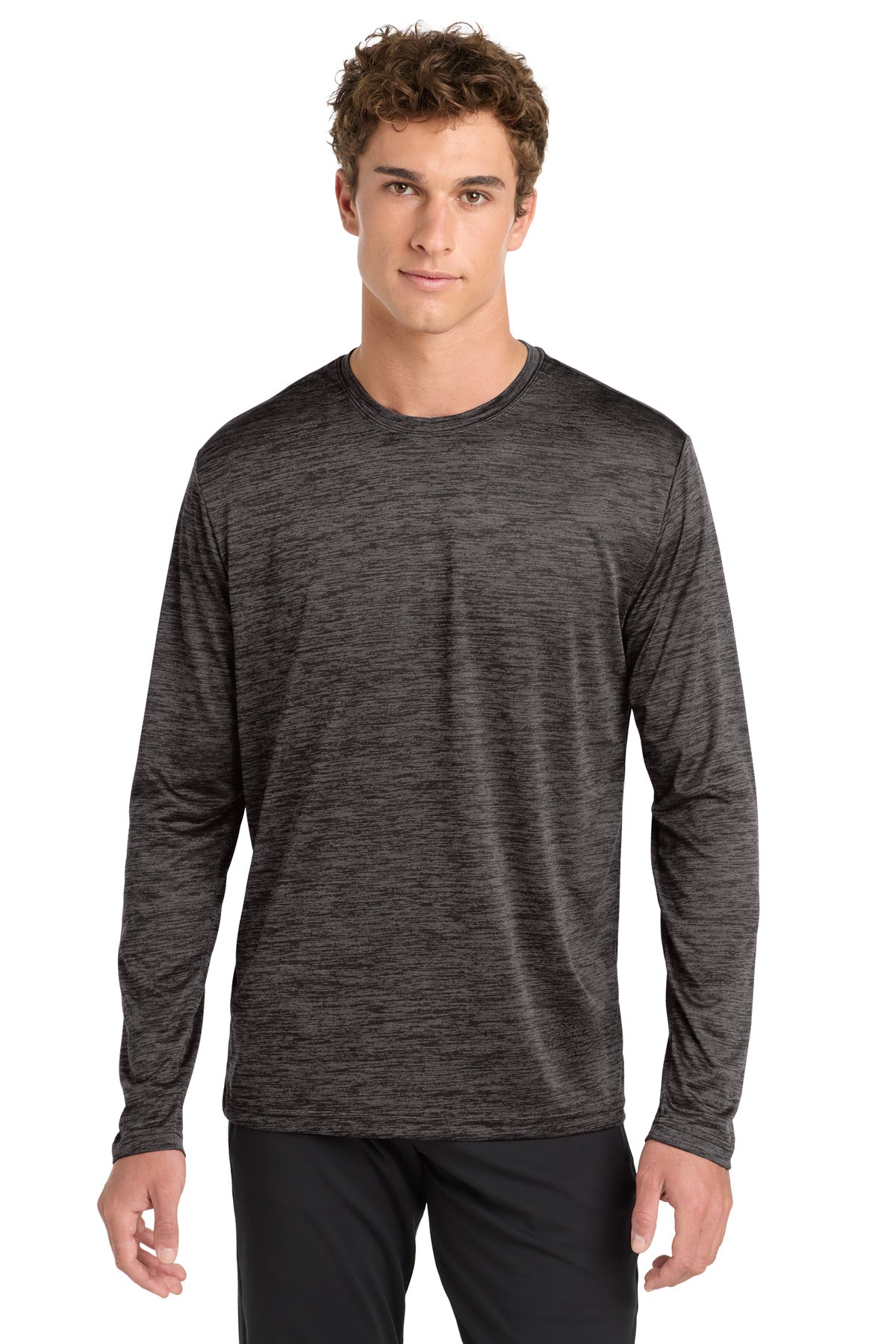 Sport-Tek Men's PosiCharge Long Sleeve Electric Heather Tee
