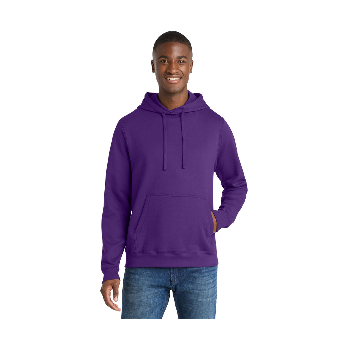 Port & Co Men's Fan Favorite Fleece Pullover Hooded Sweatshirt