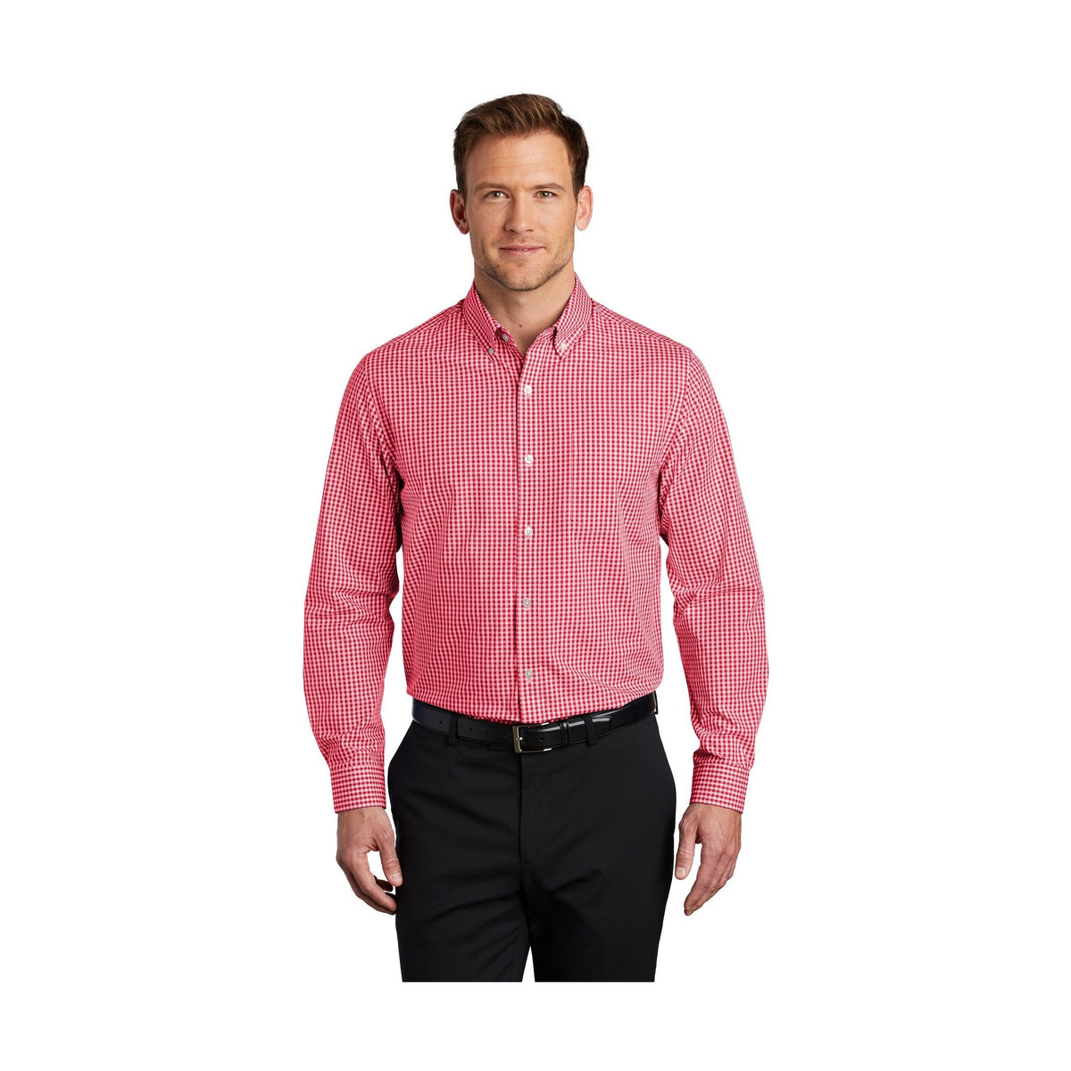 Port Authority Men's Broadcloth Gingham Easy Care Shirt W644