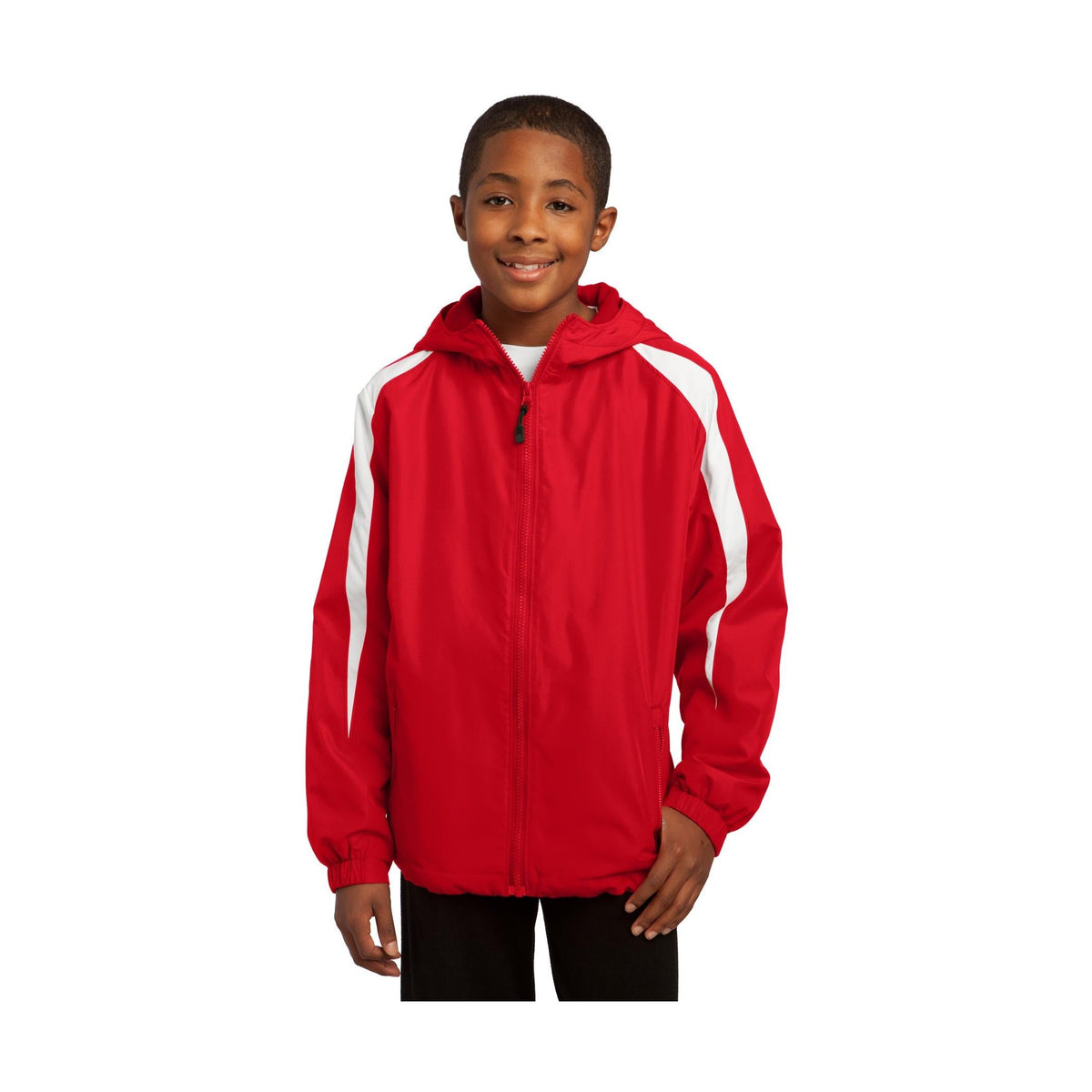 Sport-Tek Youth Fleece-Lined Colorblock Jacket