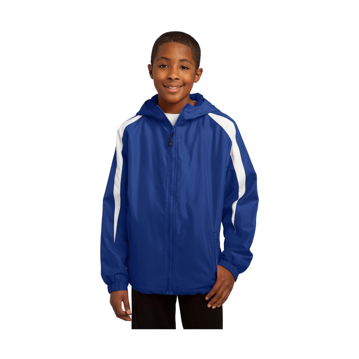 Sport-Tek Youth Fleece-Lined Colorblock Jacket