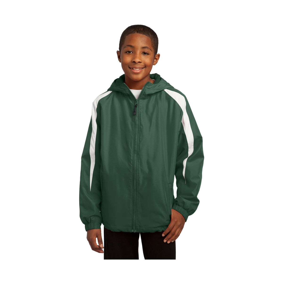 Sport-Tek Youth Fleece-Lined Colorblock Jacket
