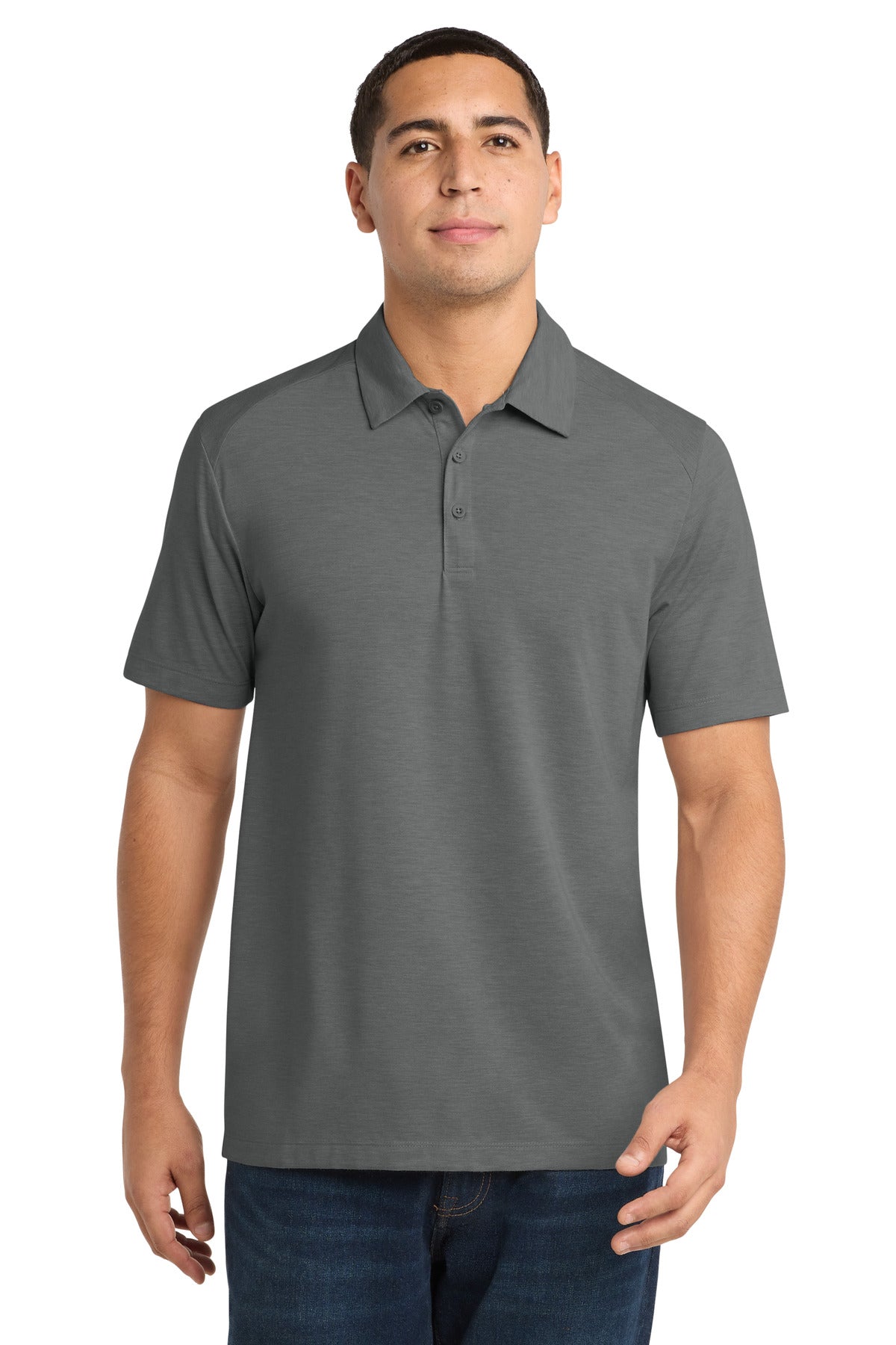 Sport-Tek Men's PosiCharge Tri-Blend Wicking Polo