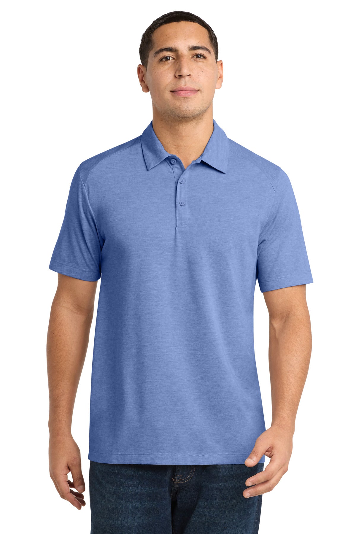 Sport-Tek Men's PosiCharge Tri-Blend Wicking Polo