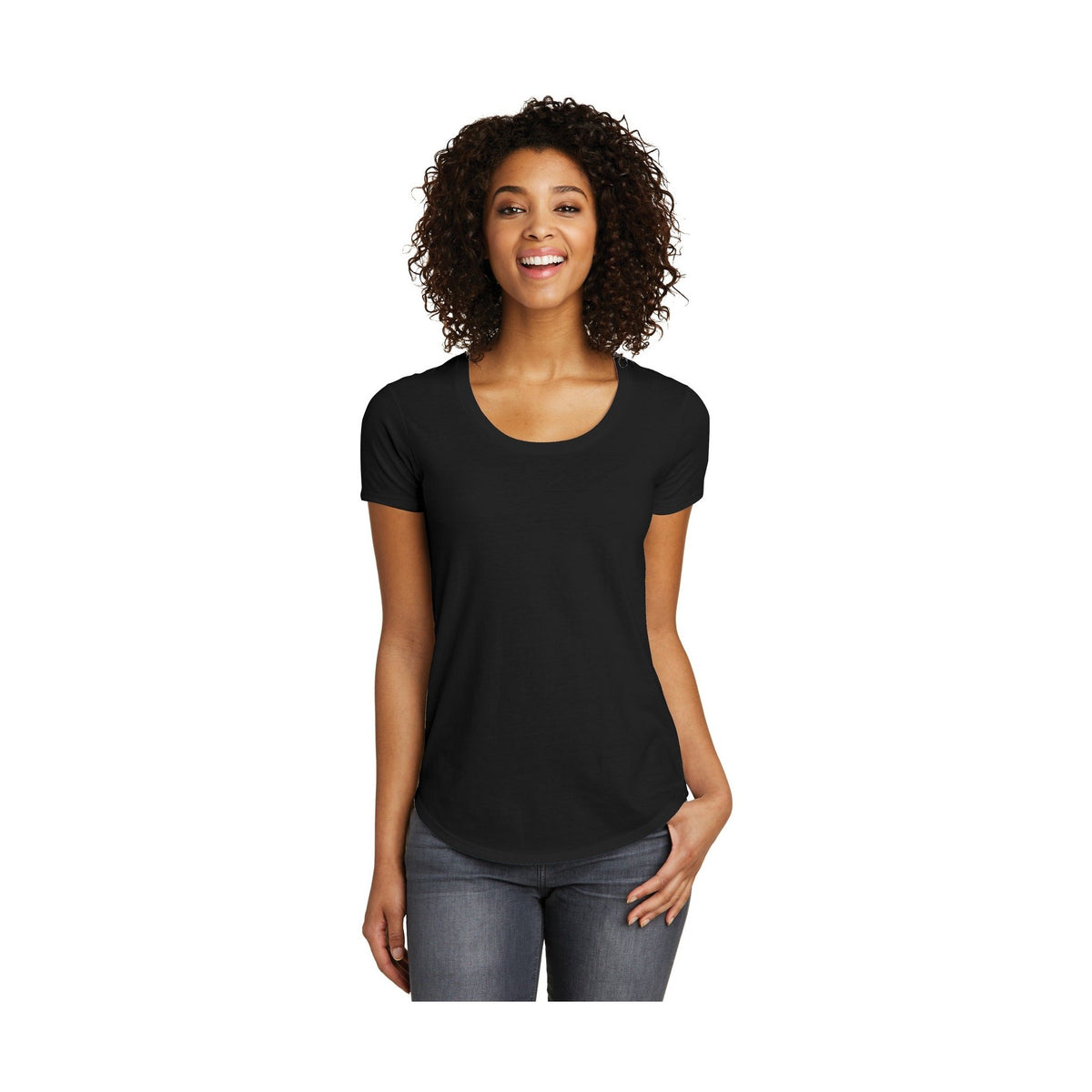 District Women's Fitted Very Important Tee Scoop Neck