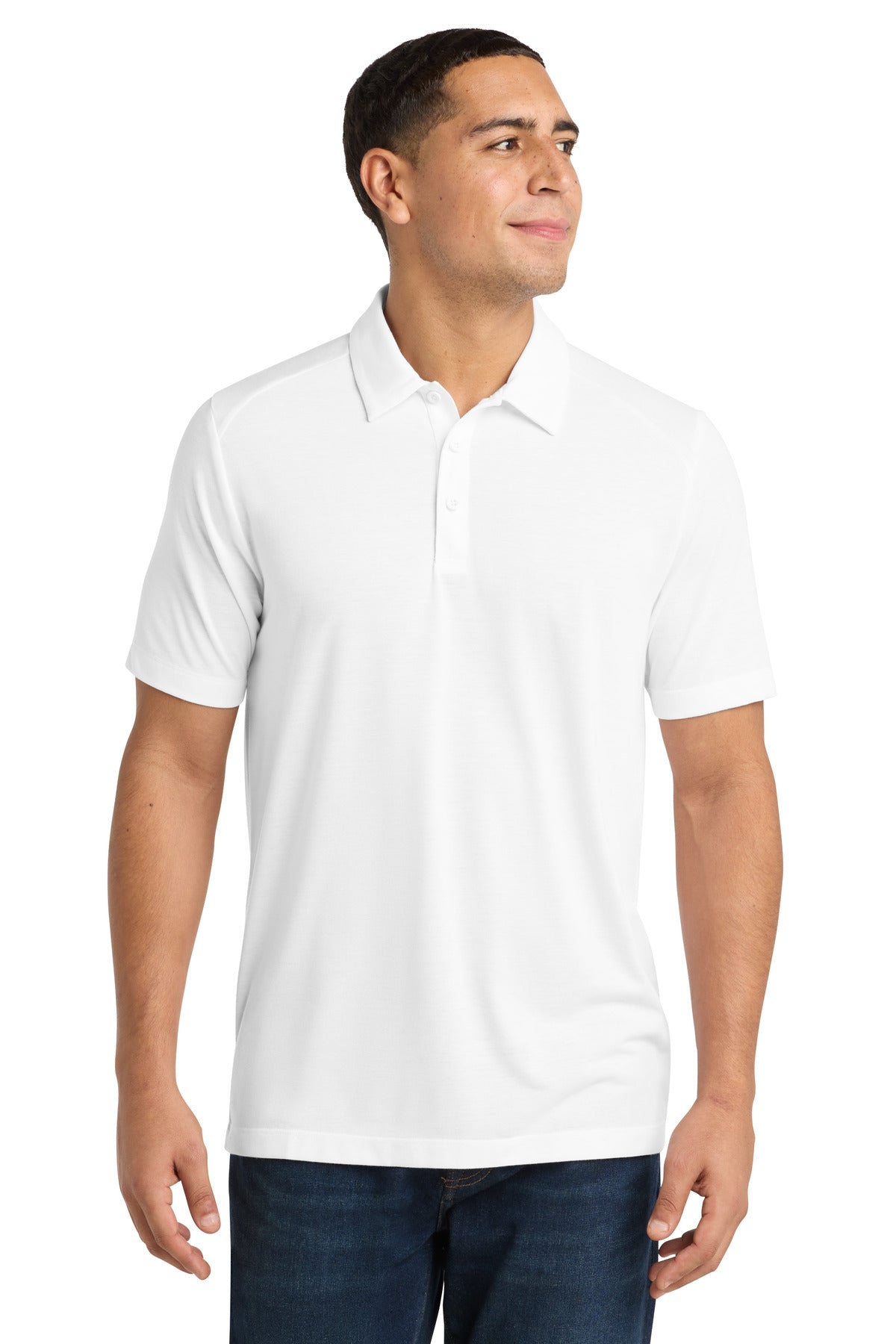 Sport-Tek Men's PosiCharge Tri-Blend Wicking Polo