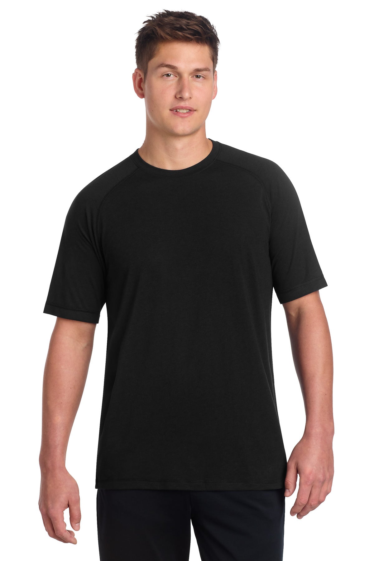 Sport-Tek Men's PosiCharge Tri-Blend Wicking Raglan Tee