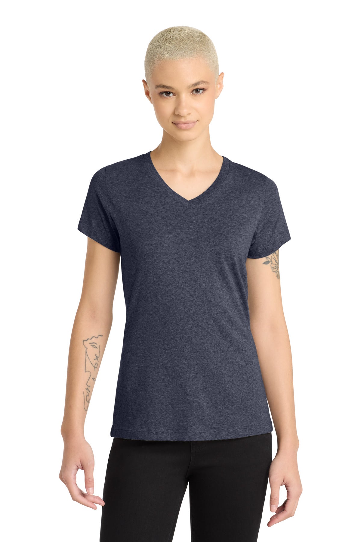 District Women's Perfect Blend CVC V-Neck Tee