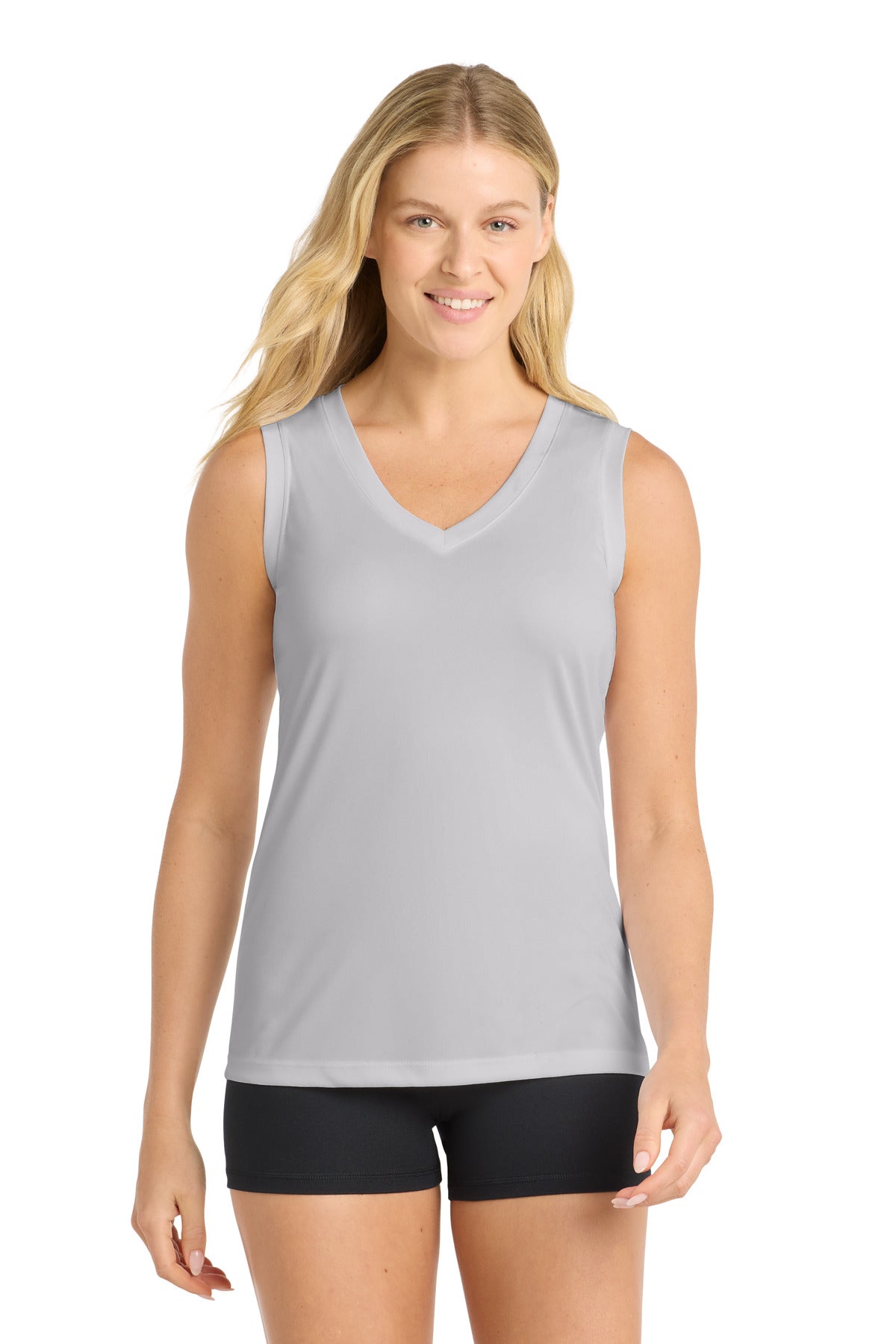 Sport-Tek Women's Sleeveless PosiCharge Competitor V-Neck Tee