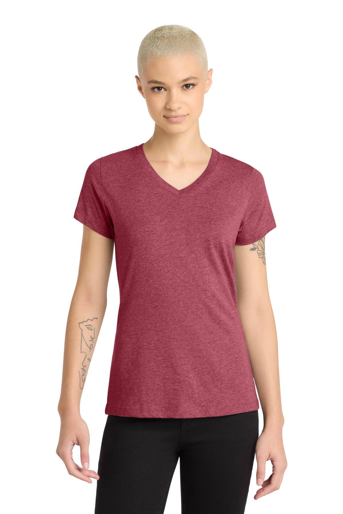 District Women's Perfect Blend CVC V-Neck Tee