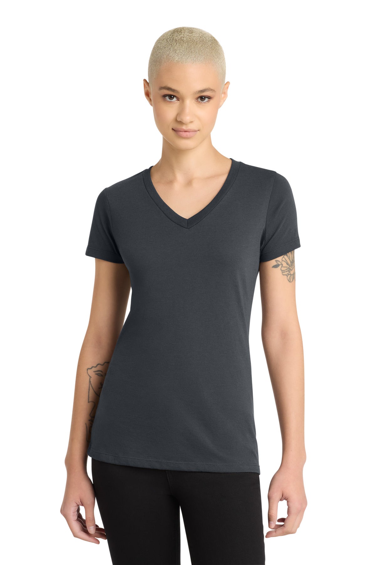 District Women's Perfect Blend CVC V-Neck Tee