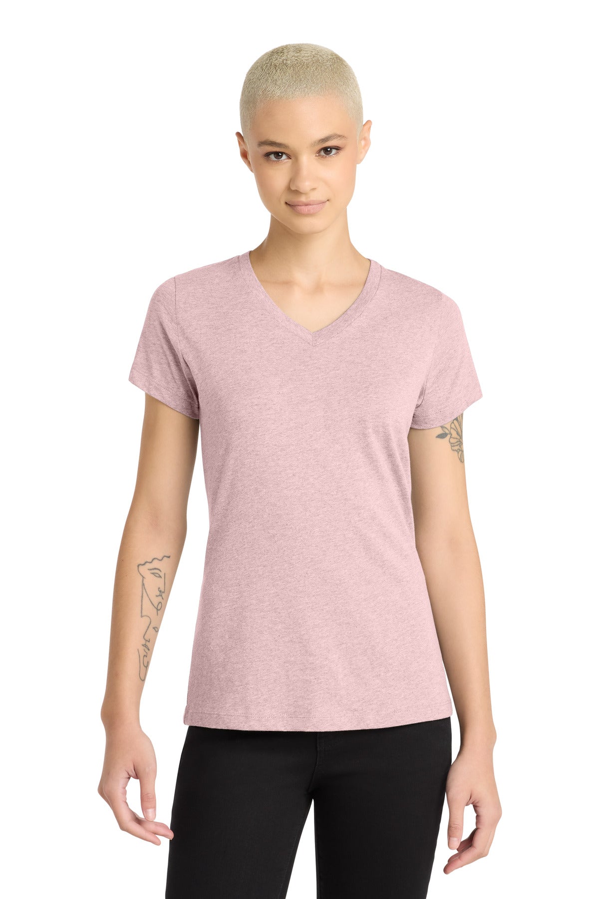 District Women's Perfect Blend CVC V-Neck Tee