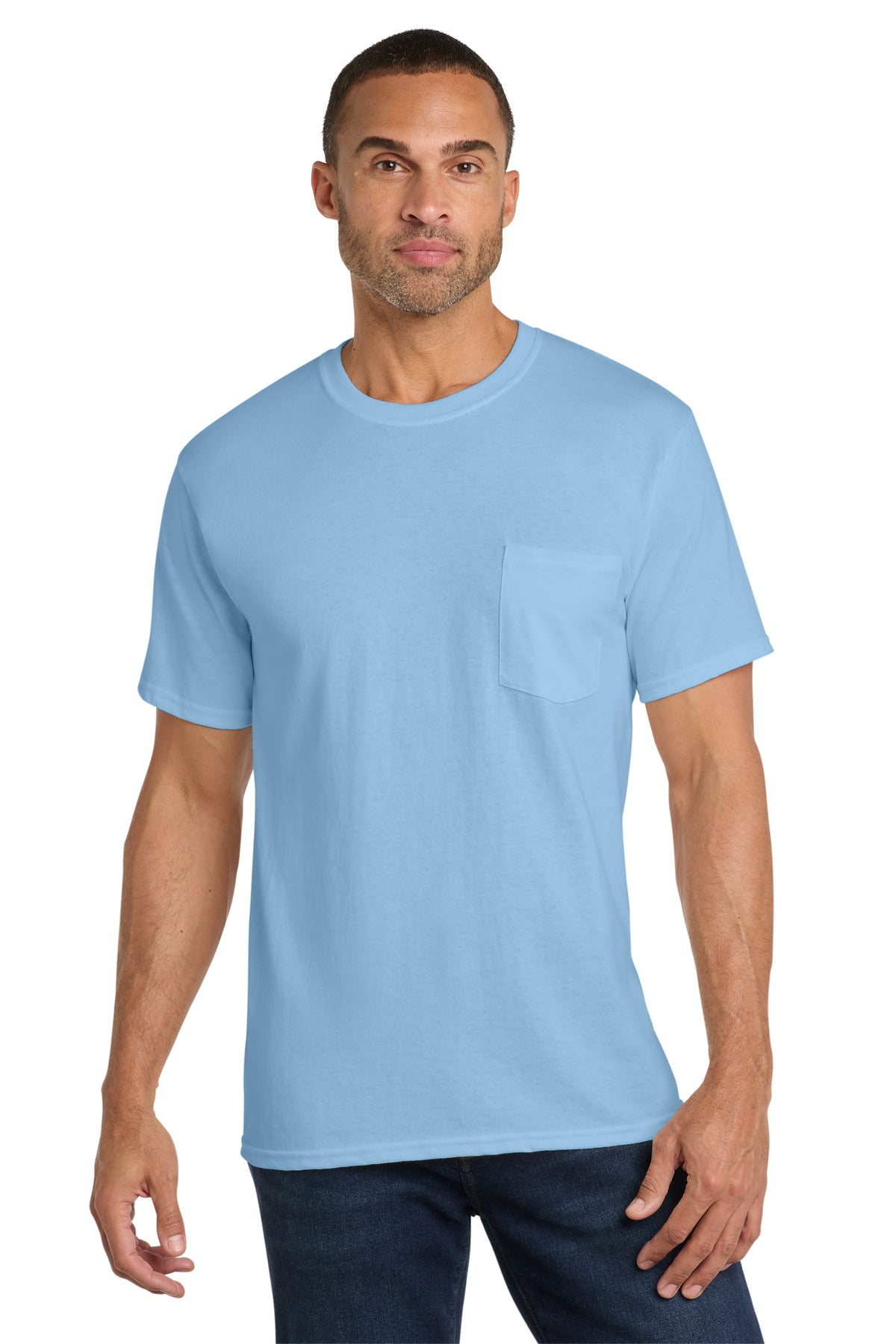Port & Co Men's Core Cotton Pocket Tee