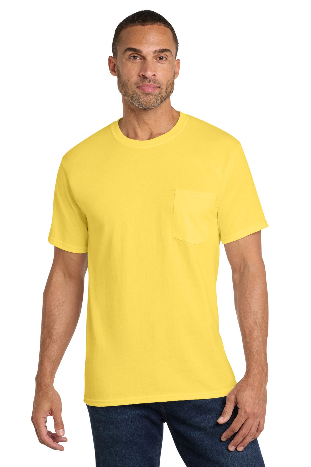 Port & Co Men's Core Cotton Pocket Tee