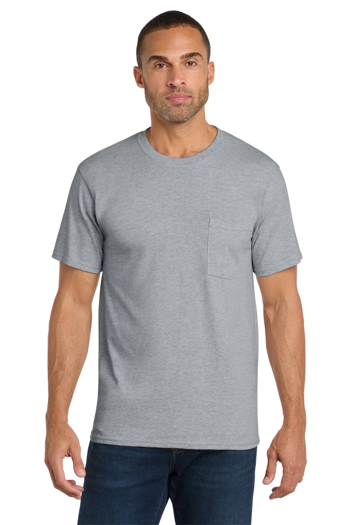 Port & Co Men's Core Cotton Pocket Tee