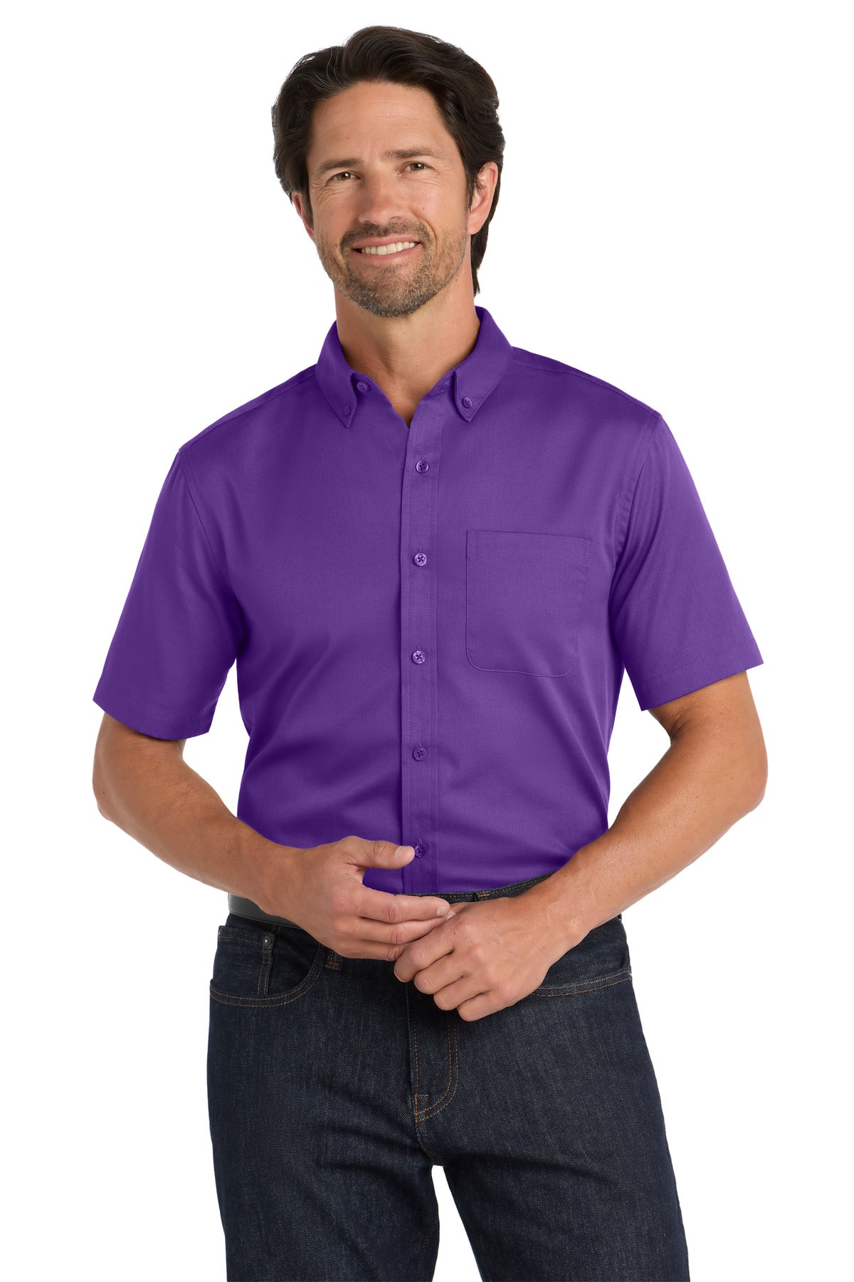Port Authority Men's Short Sleeve SuperPro React Twill Shirt