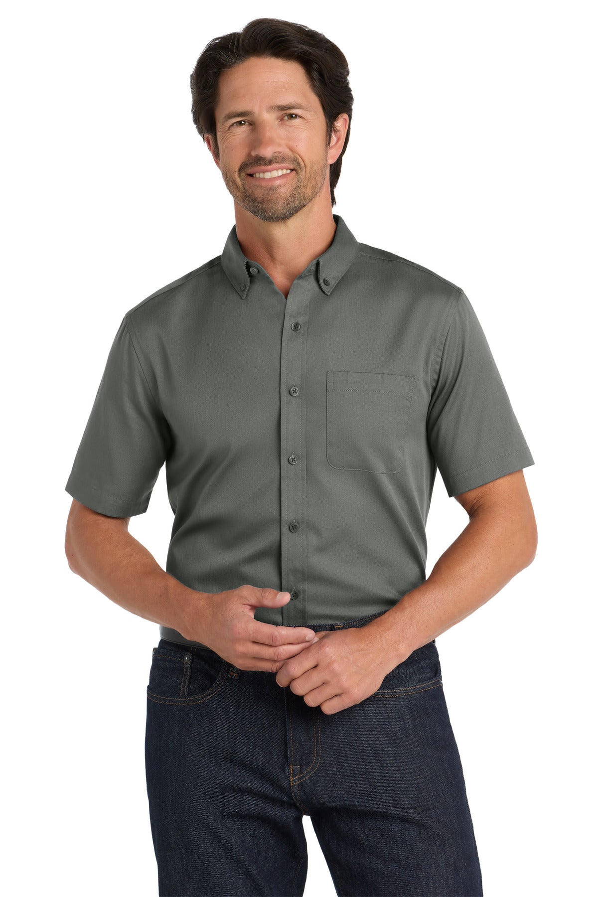 Port Authority Men's Short Sleeve SuperPro React Twill Shirt