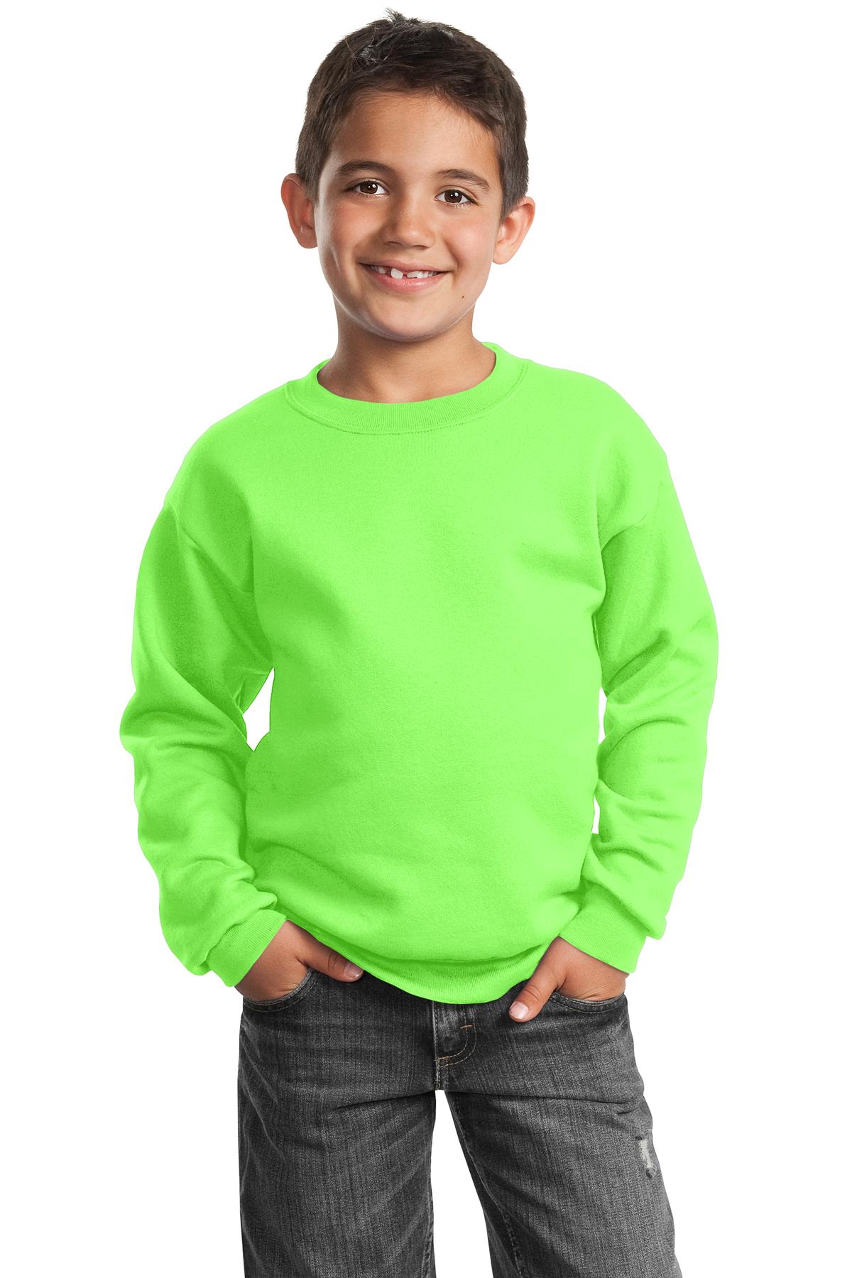 Port & Co Youth Core Fleece Crewneck Sweatshirt