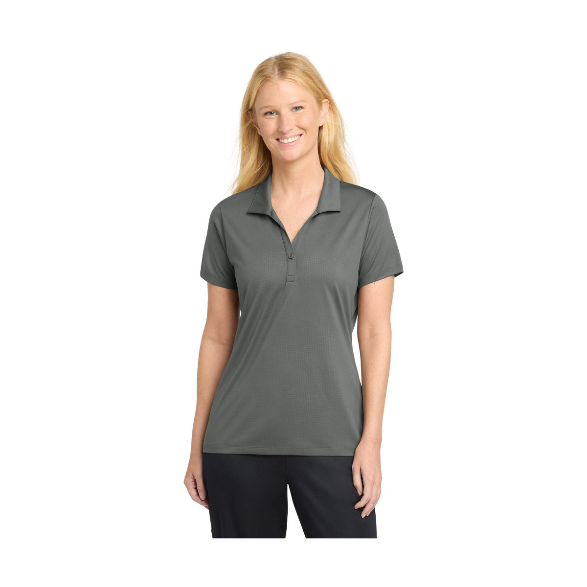 Sport-Tek Women's Embossed PosiCharge Tough Polo