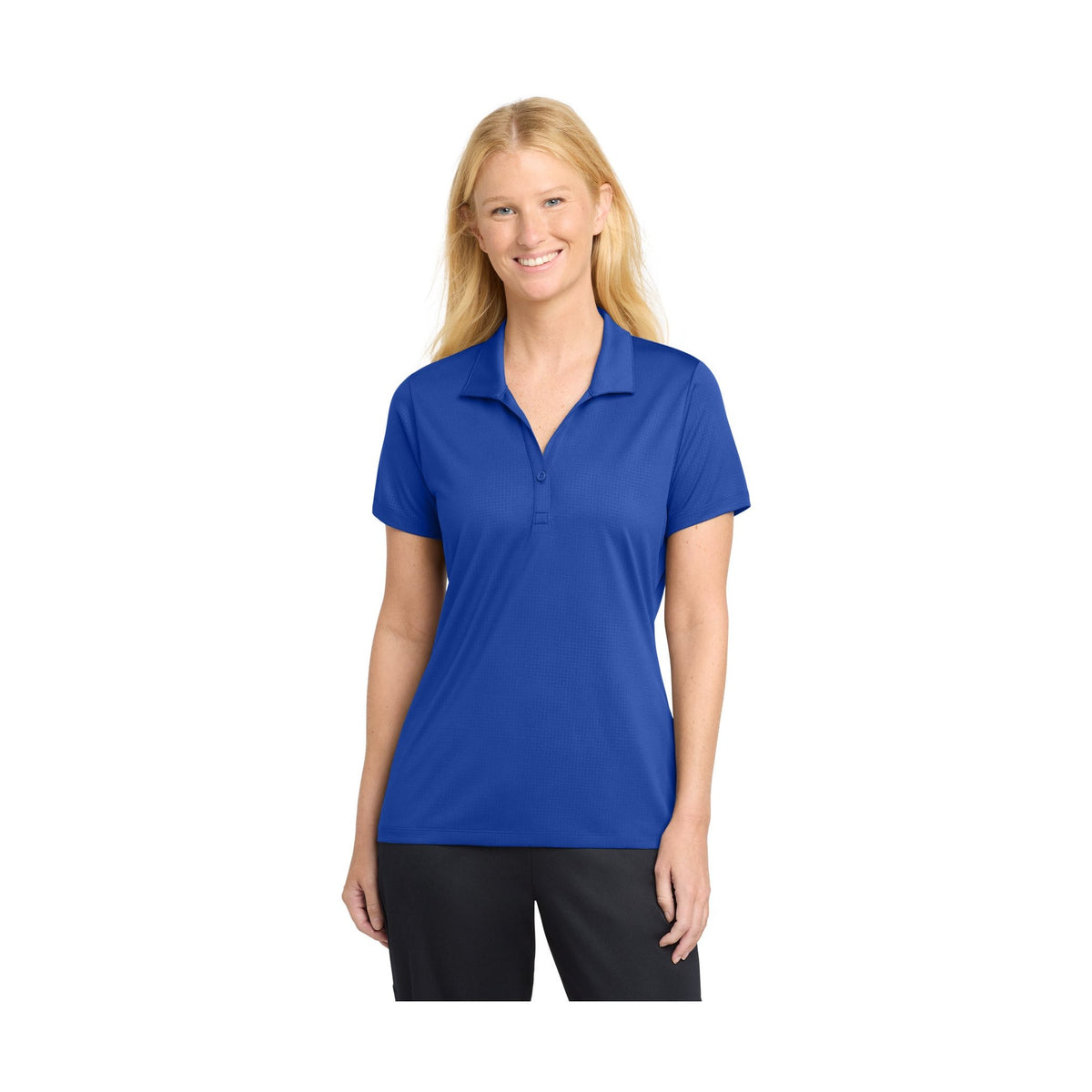 Sport-Tek Women's Embossed PosiCharge Tough Polo
