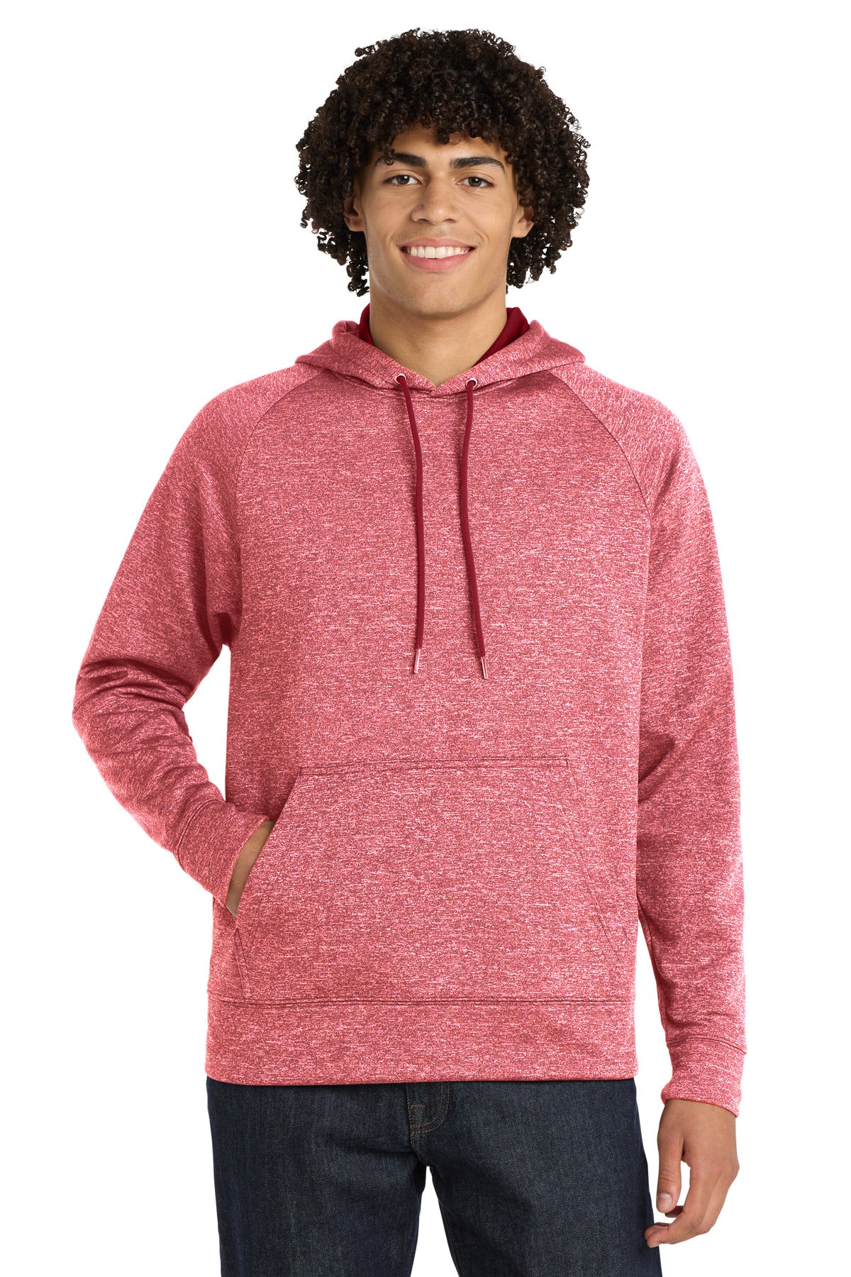 Sport-Tek Men's PosiCharge Electric Heather Fleece Hooded Pullover