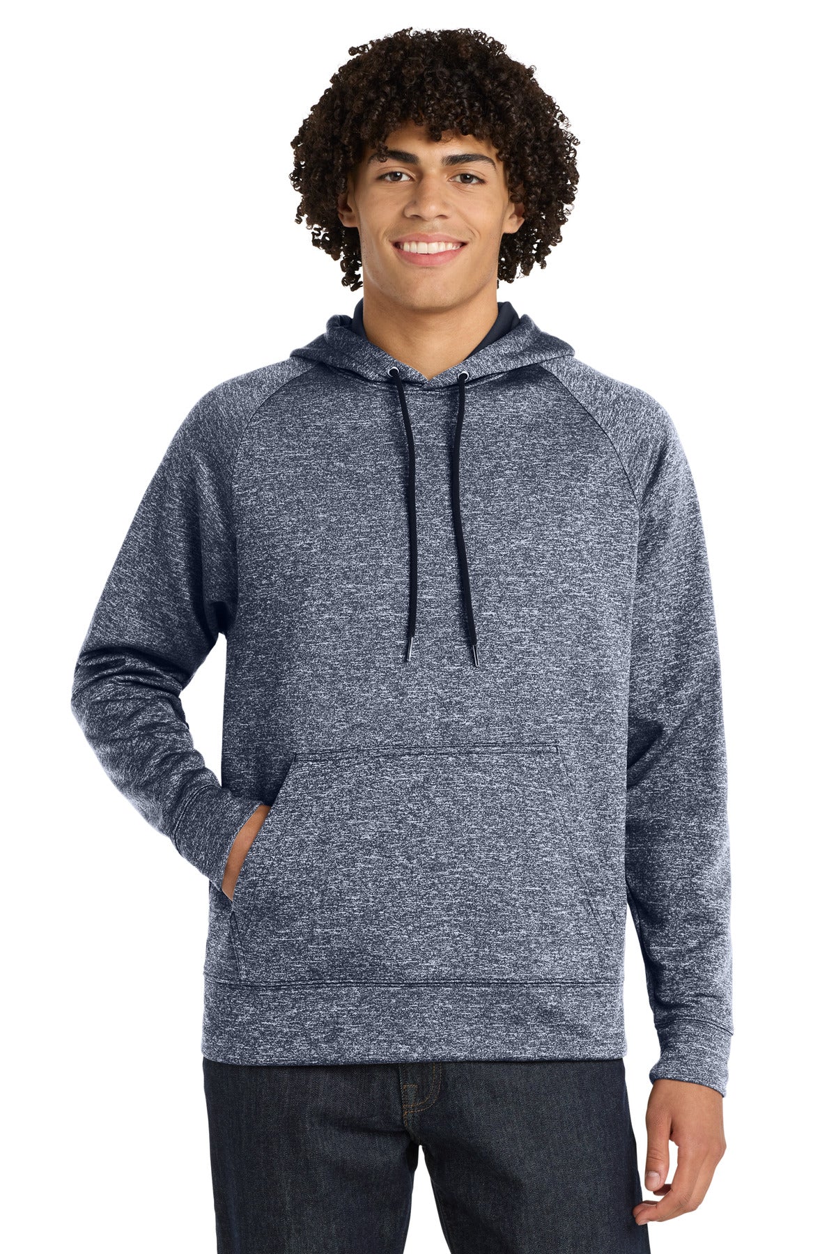 Sport-Tek Men's PosiCharge Electric Heather Fleece Hooded Pullover