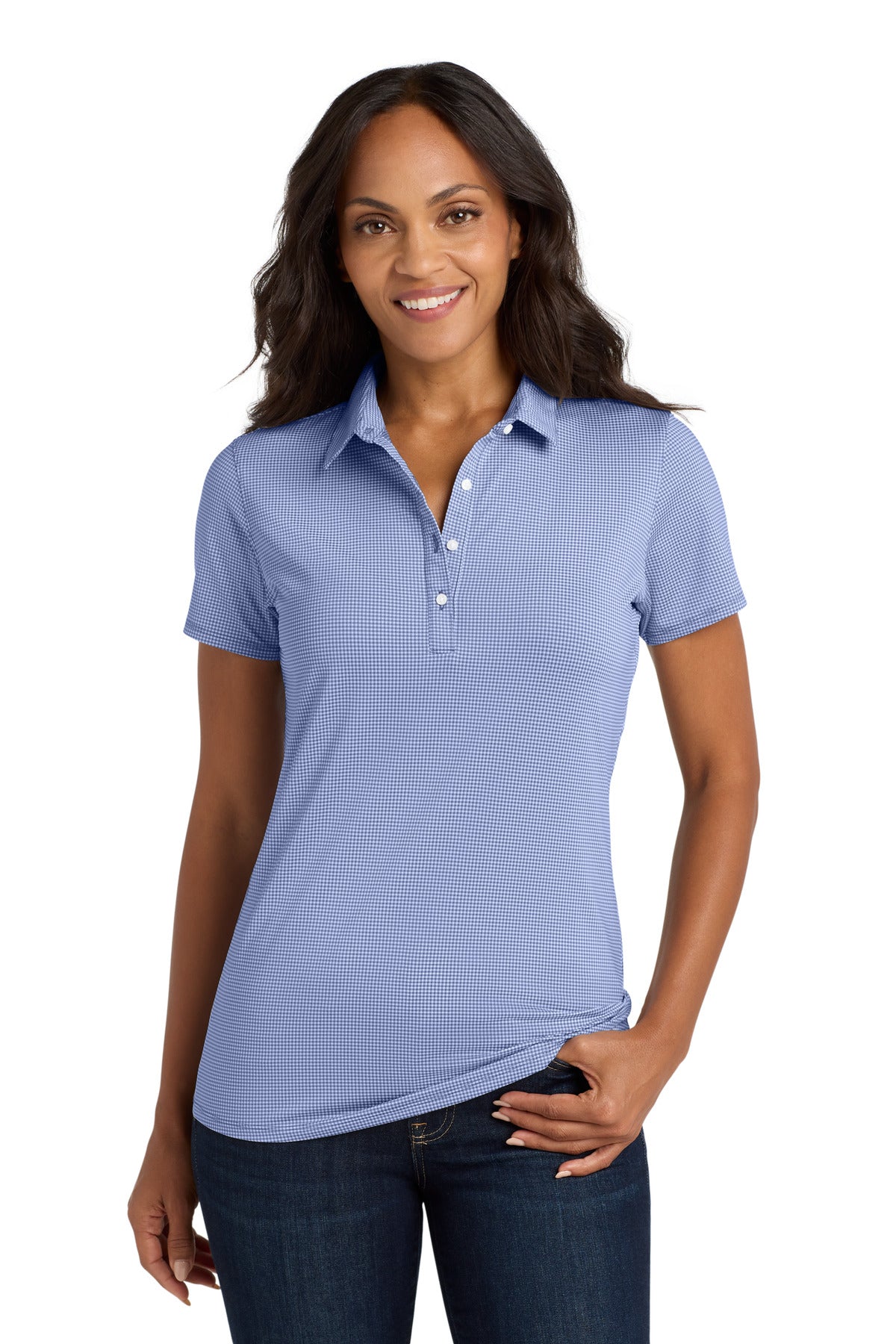 Port Authority Women's Gingham Polo LK646