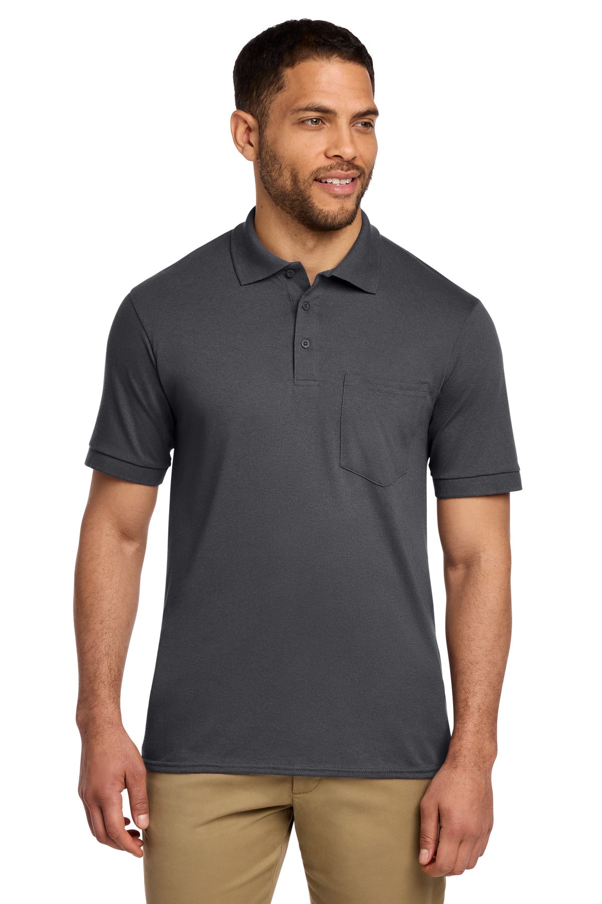 Port & Co Men's Core Blend Jersey Knit Pocket Polo