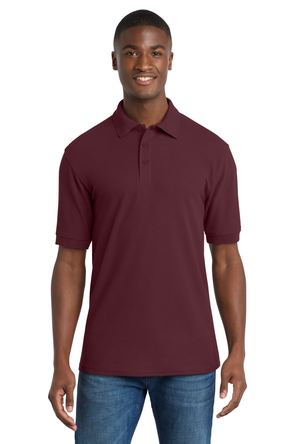 Port & Co Men's Core Blend Pique Polo