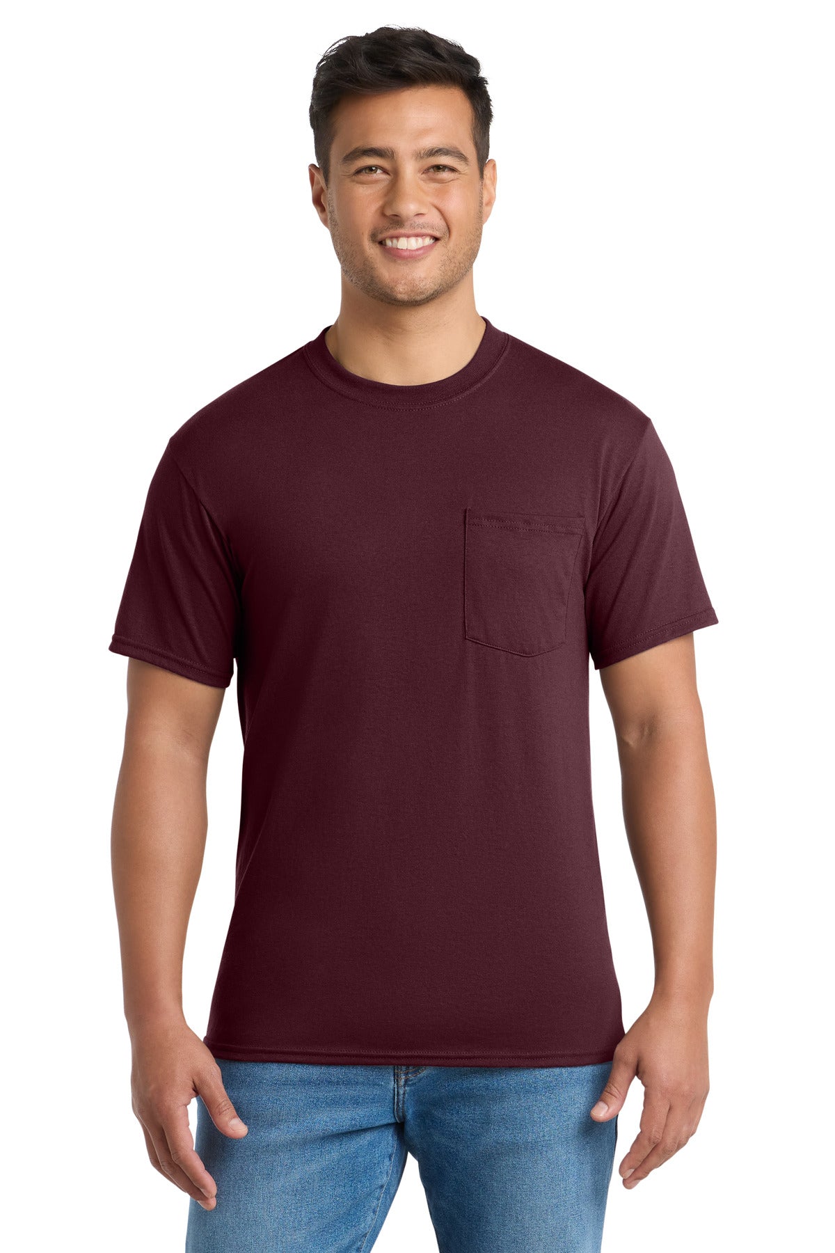 Port & Co Men's Tall Core Blend Pocket Tee