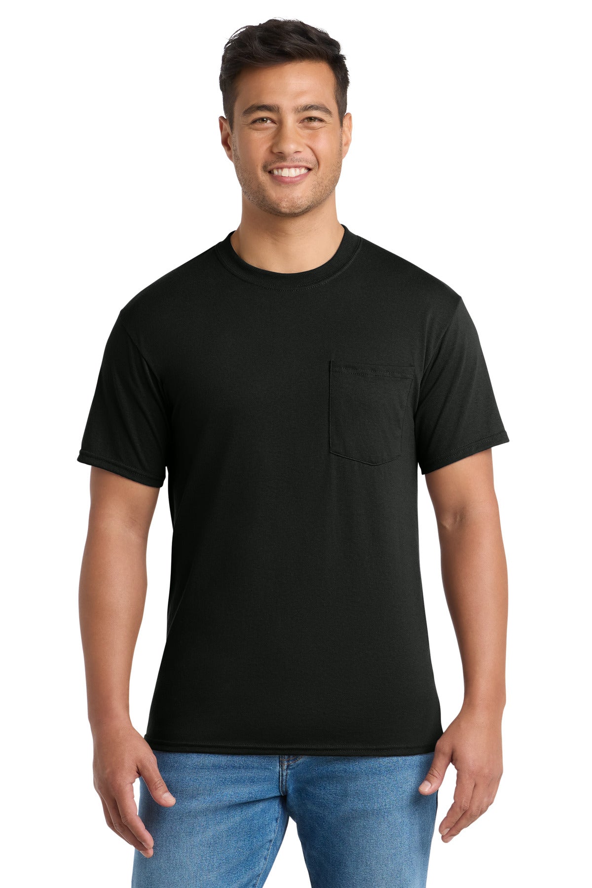 Port & Co Men's Tall Core Blend Pocket Tee