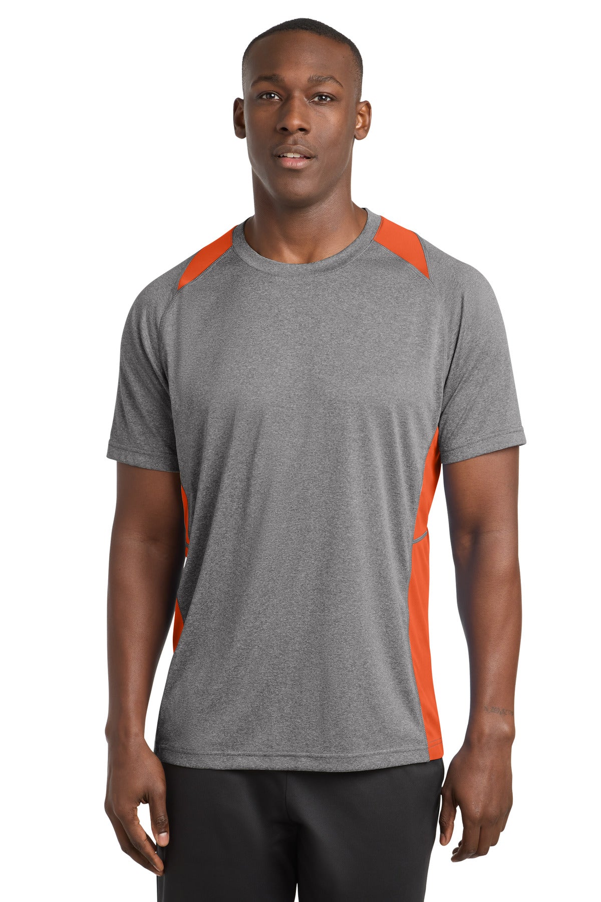 Sport-Tek Men's Heather Colorblock Contender Tee