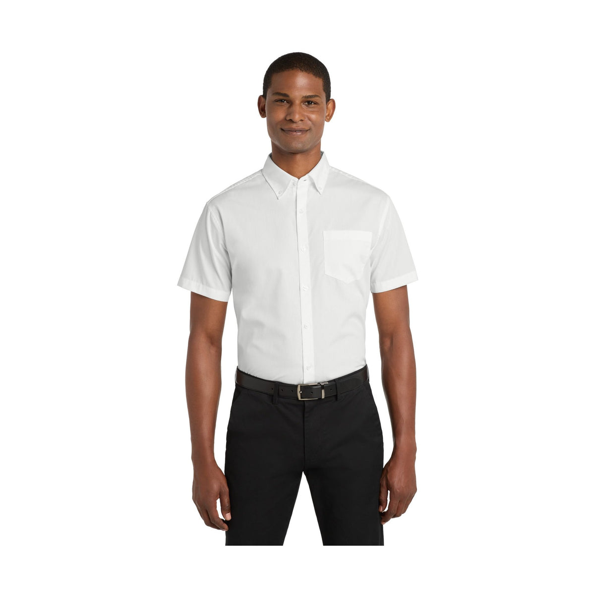 Port Authority Men's Short Sleeve Carefree Poplin Shirt