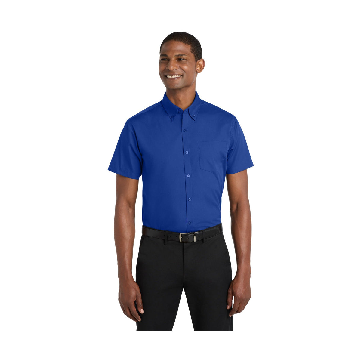 Port Authority Men's Short Sleeve Carefree Poplin Shirt