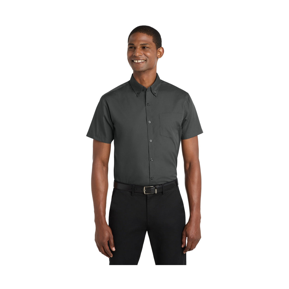 Port Authority Men's Short Sleeve Carefree Poplin Shirt
