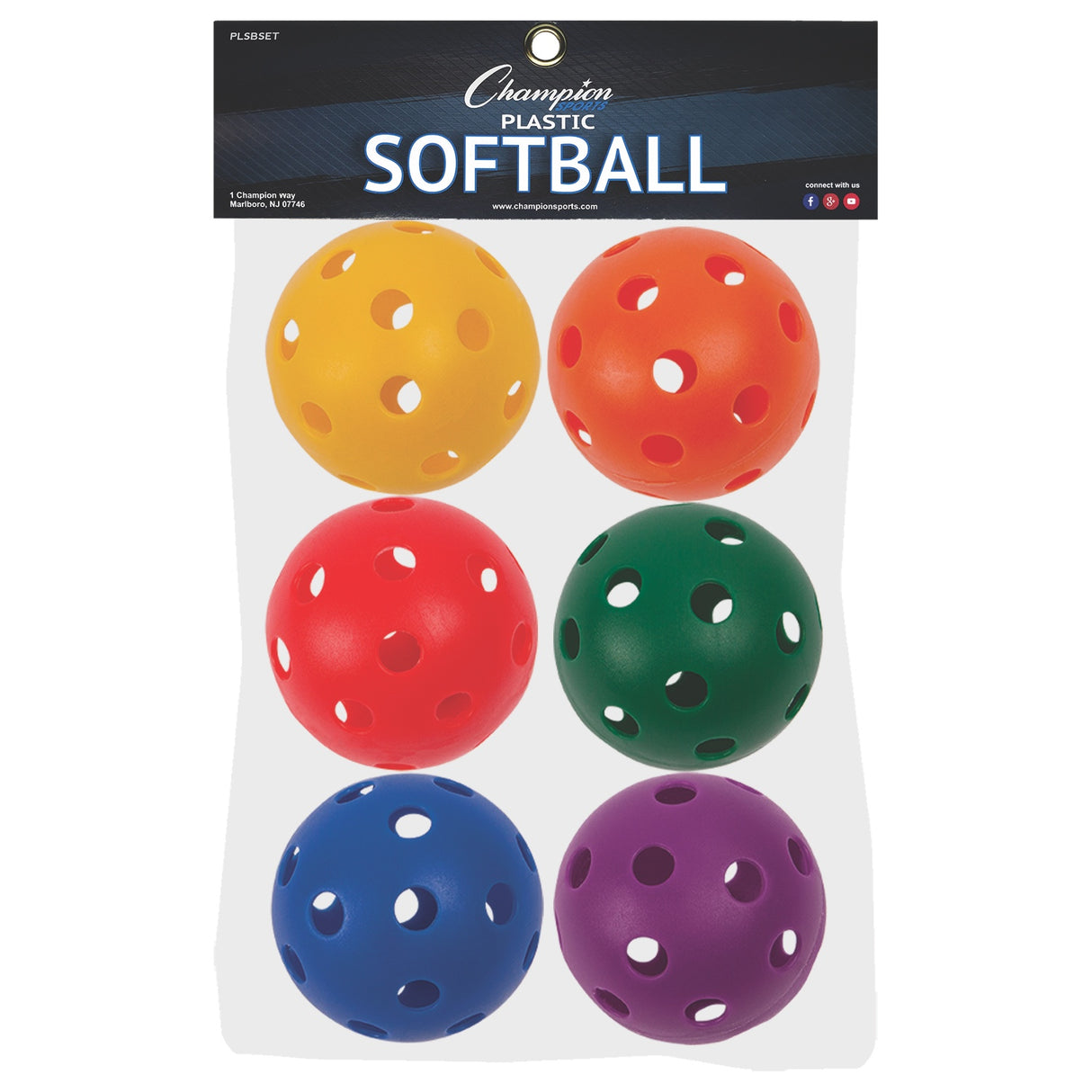 Champion Sports Plastic Softball Set