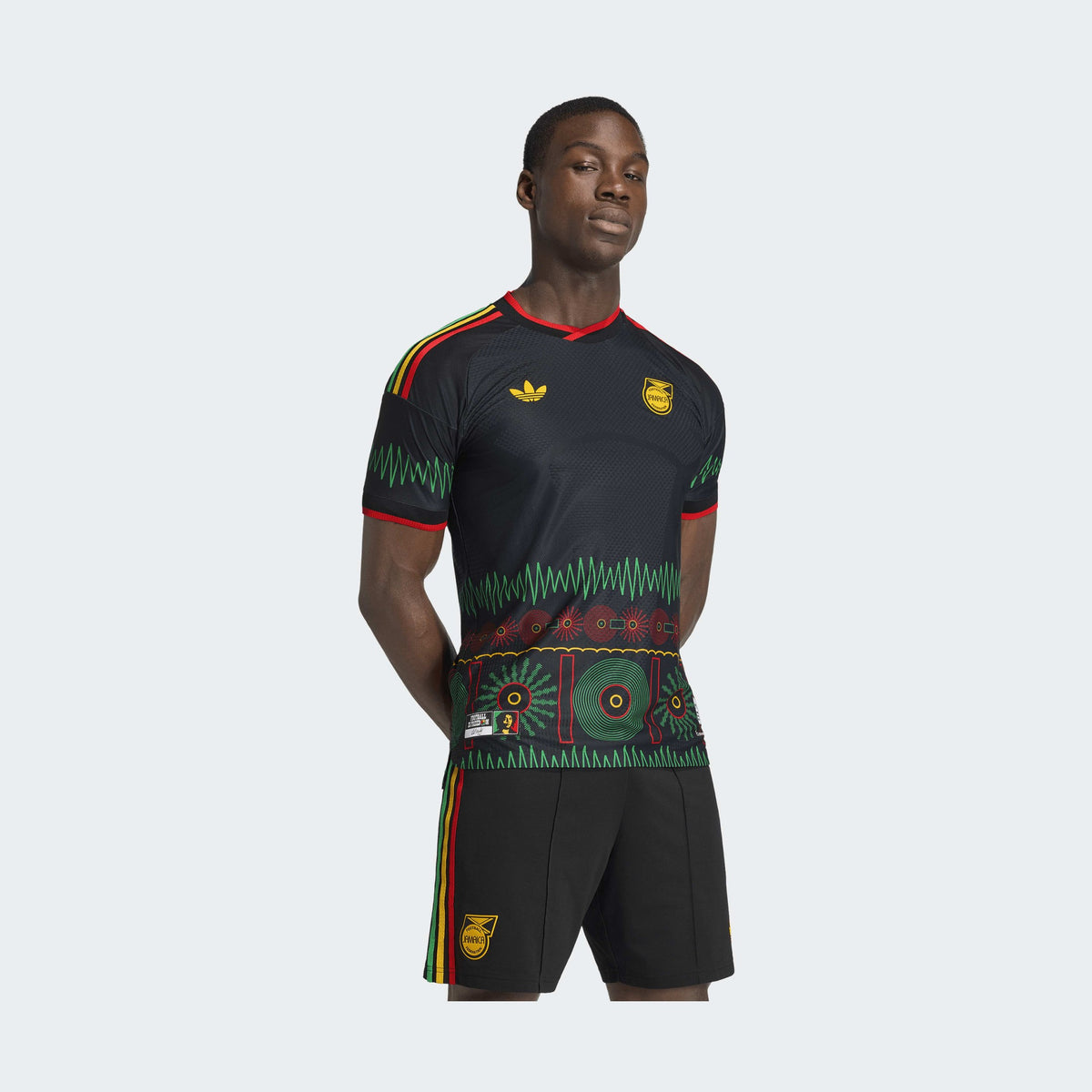 adidas Men's Jamaica 26 X Bob Marley Away Authentic Jersey