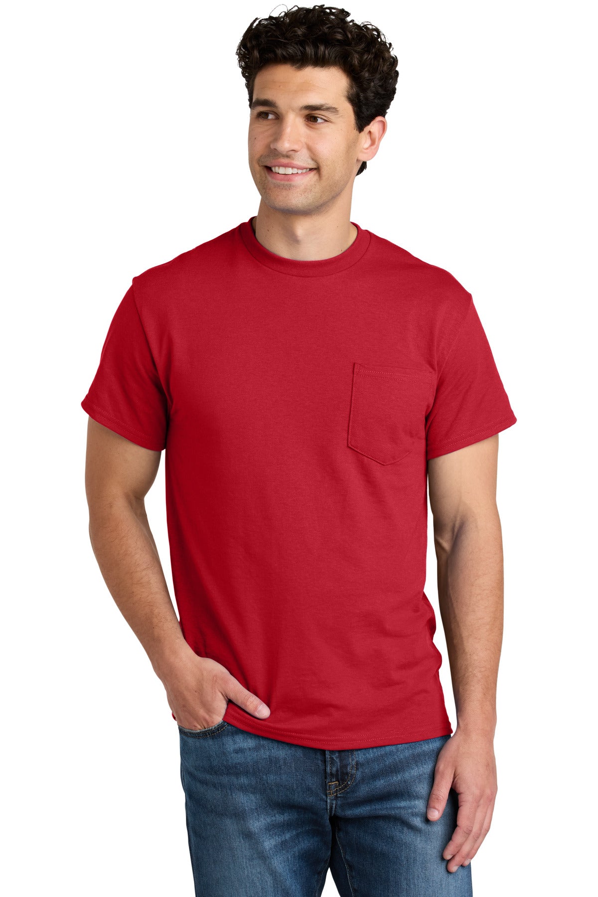 Gildan Men's DryBlend 50 Cotton/50 Poly Pocket T-Shirt
