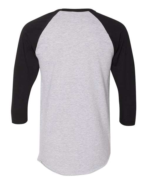American Apparel Men's 50/50 Raglan Three-Quarter Sleeve Tee-2